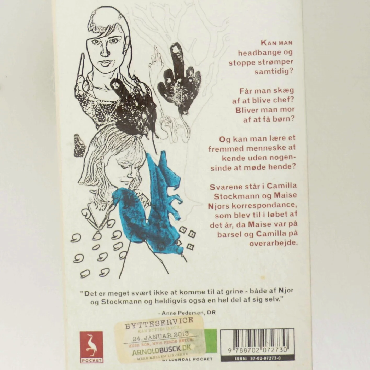 Bog om korrespondance mellem Camilla Stockmann og Maise Njor fra Arnold Busck