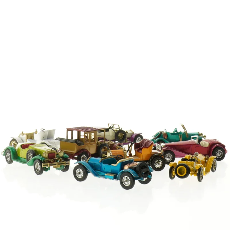 Samling af vintage modelbiler (9 stk) (str. 9 x 4 cm)