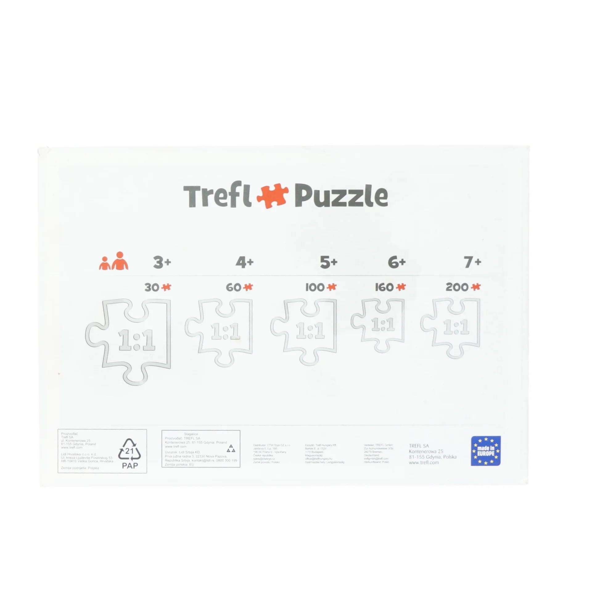 Puslespil fra Trefl (str. 33 x 23 cm)