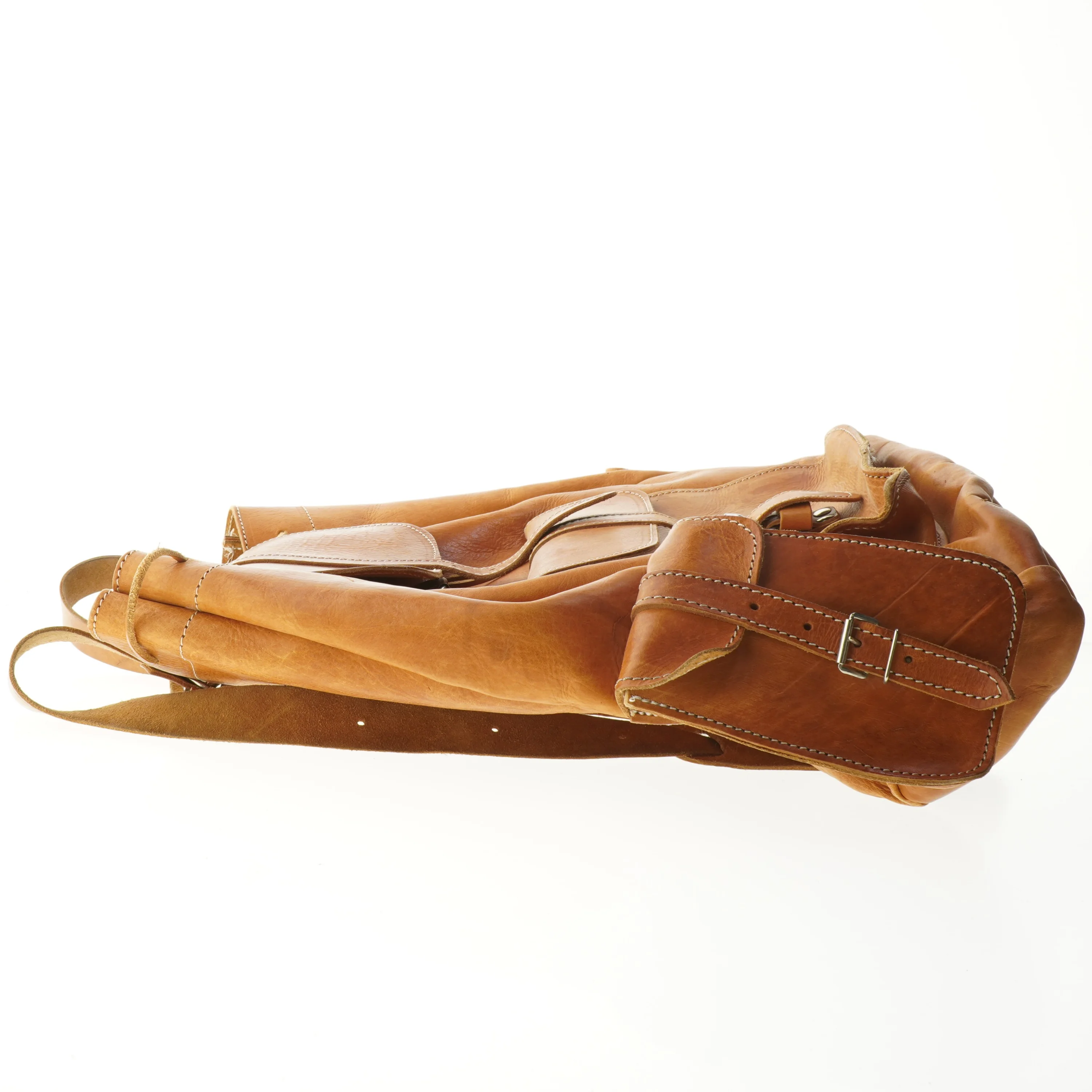 Ægte læder rygsæk (str. 40x40 cm)