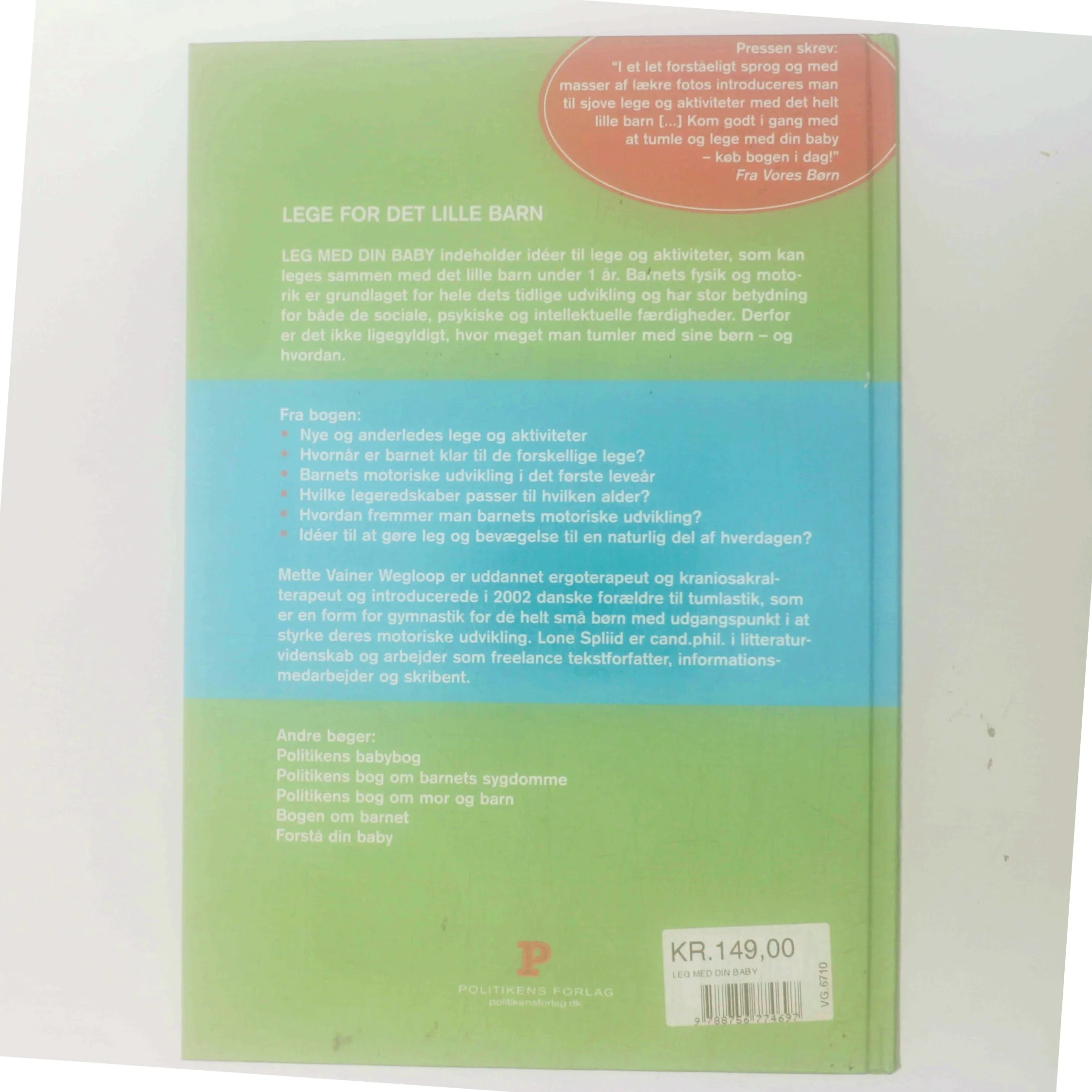 Leg med din baby (Bog)