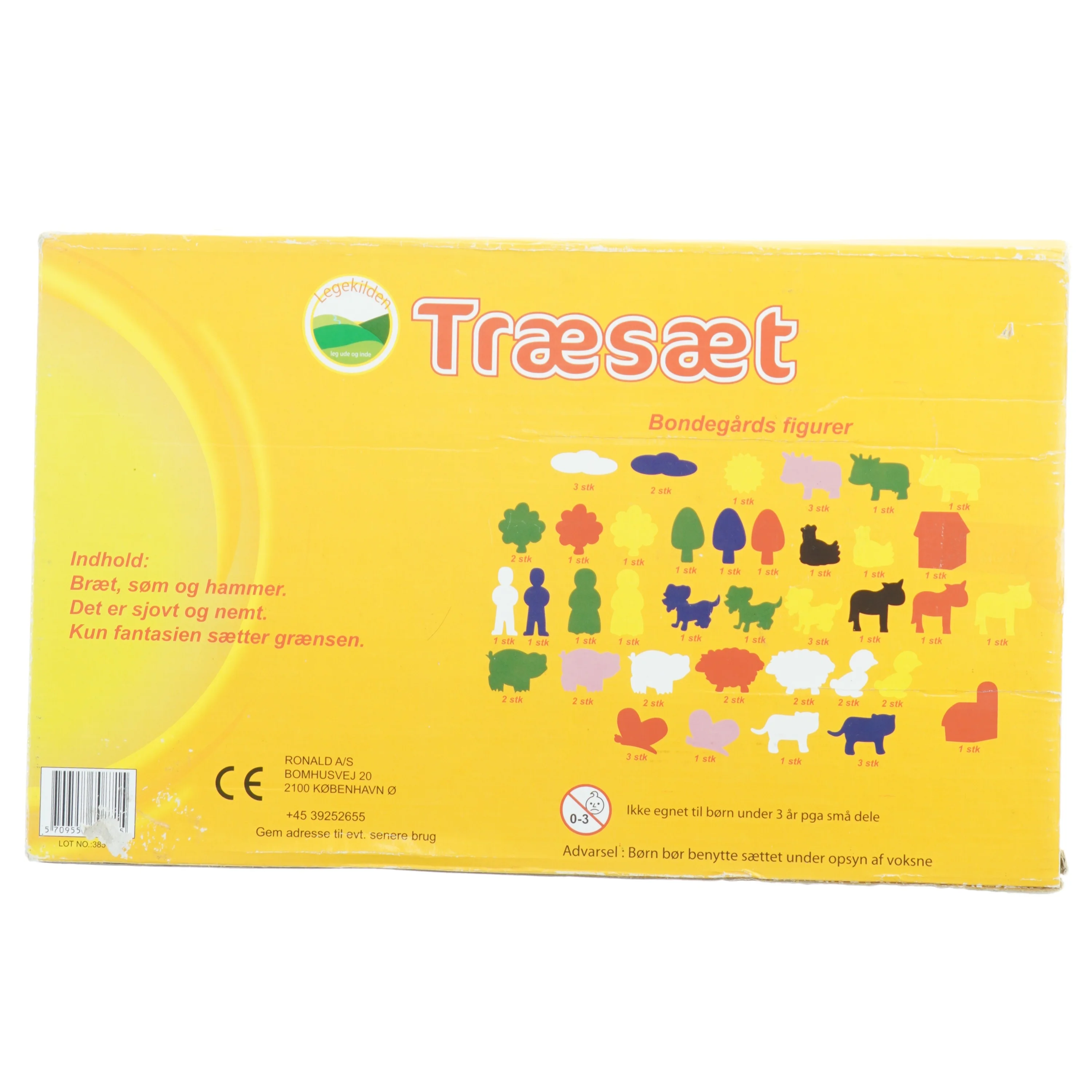 Træsæt med hammer og søm fra Legekilden (str. 23x38 cm)