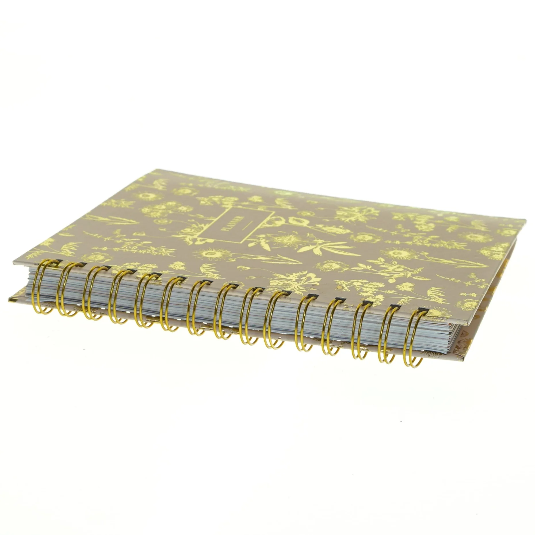 Spiralbundet planner med blomstermotiv fra Søstrene Grene