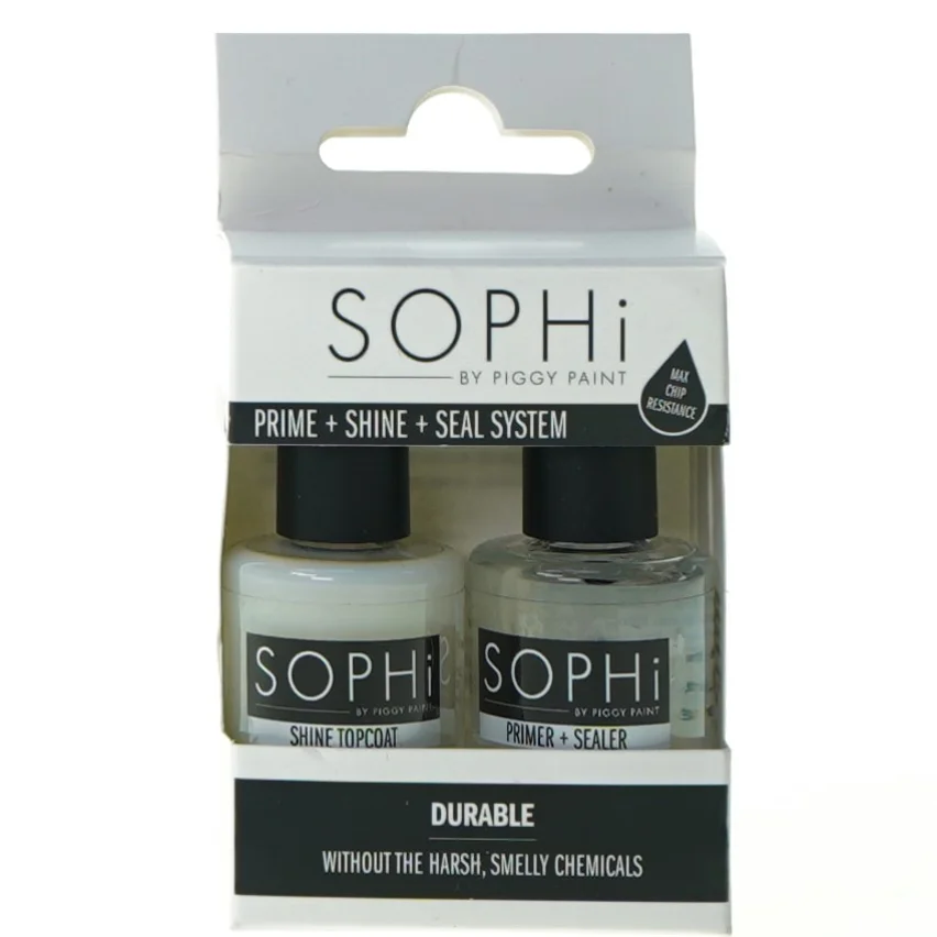 SOPHi Basecoat og topcoat - vandbaseret, lugtfri, Eco-friendly
