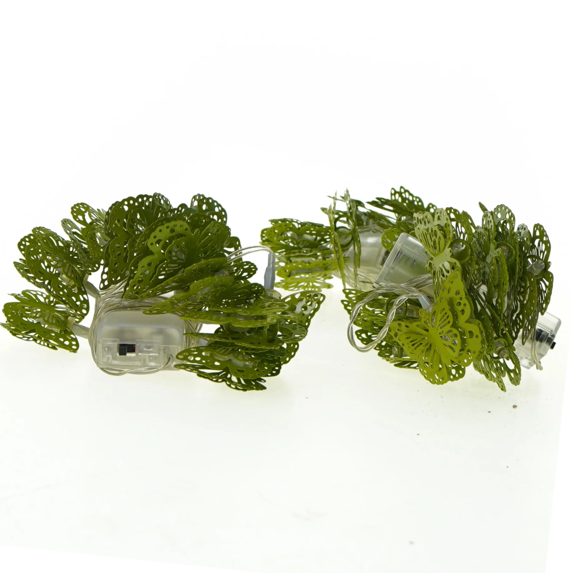 Tre lyskæder med sommerfugle (længde pr. stk. 130 cm)