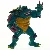 Slash TMNT 1990 Action figur (str. 11x8,5 cm)