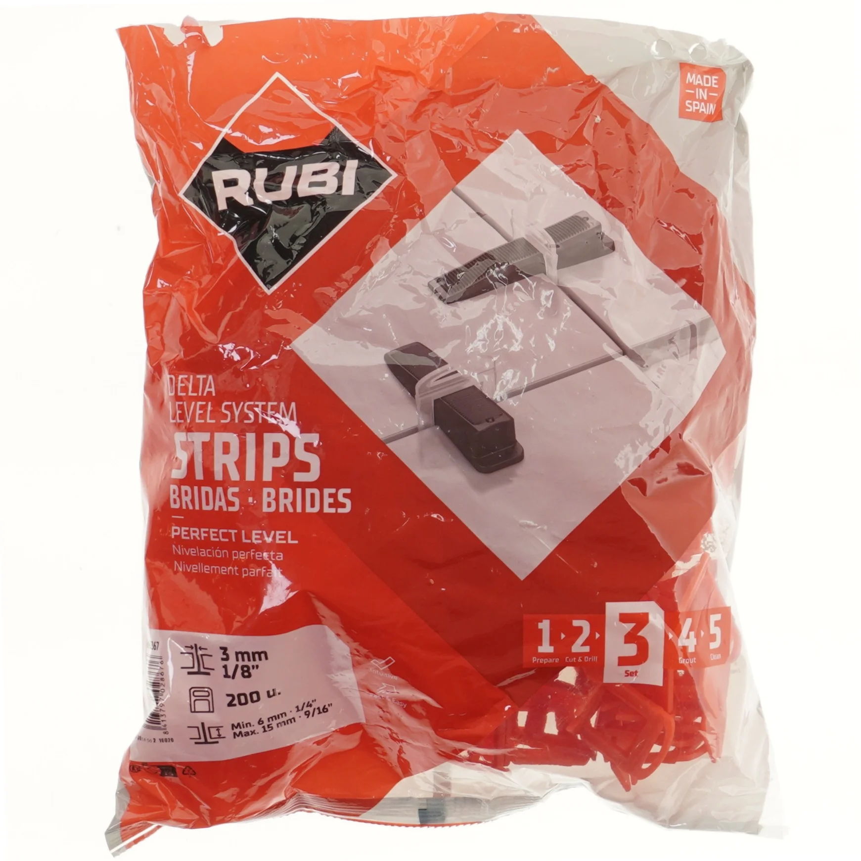 Rubi Delta nivellerings system strips