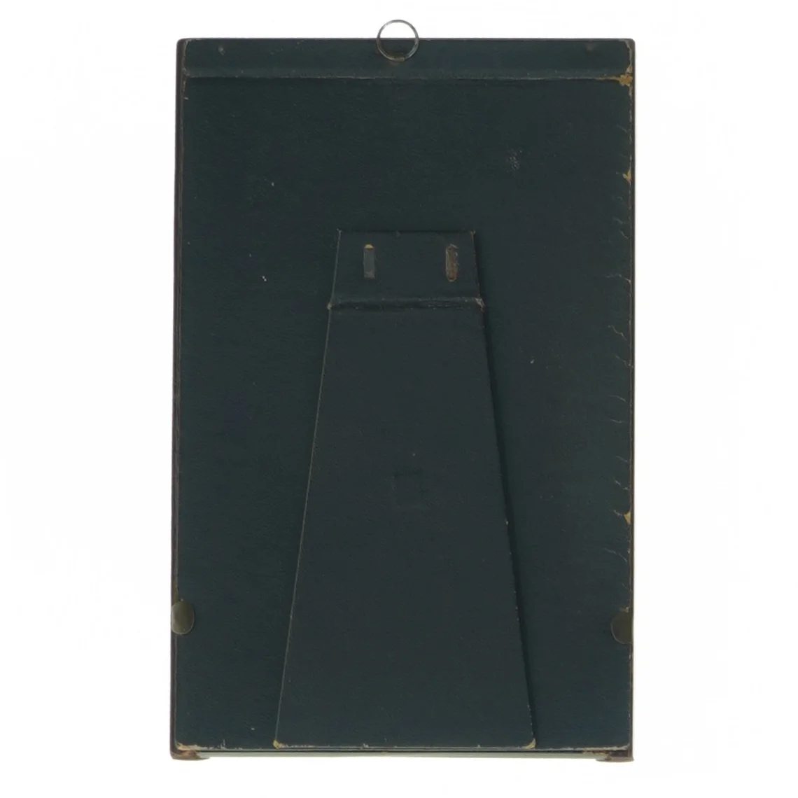 Gammel billedramme i mahogni (20 x 12 cm)