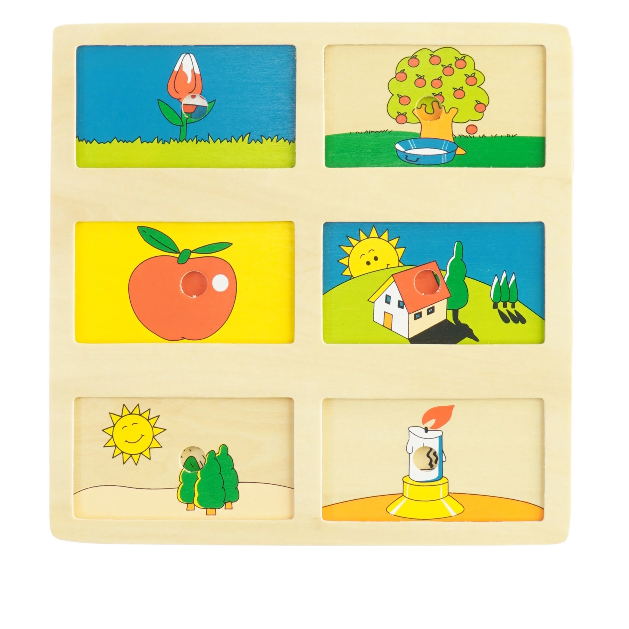 Træspil med skydelåger