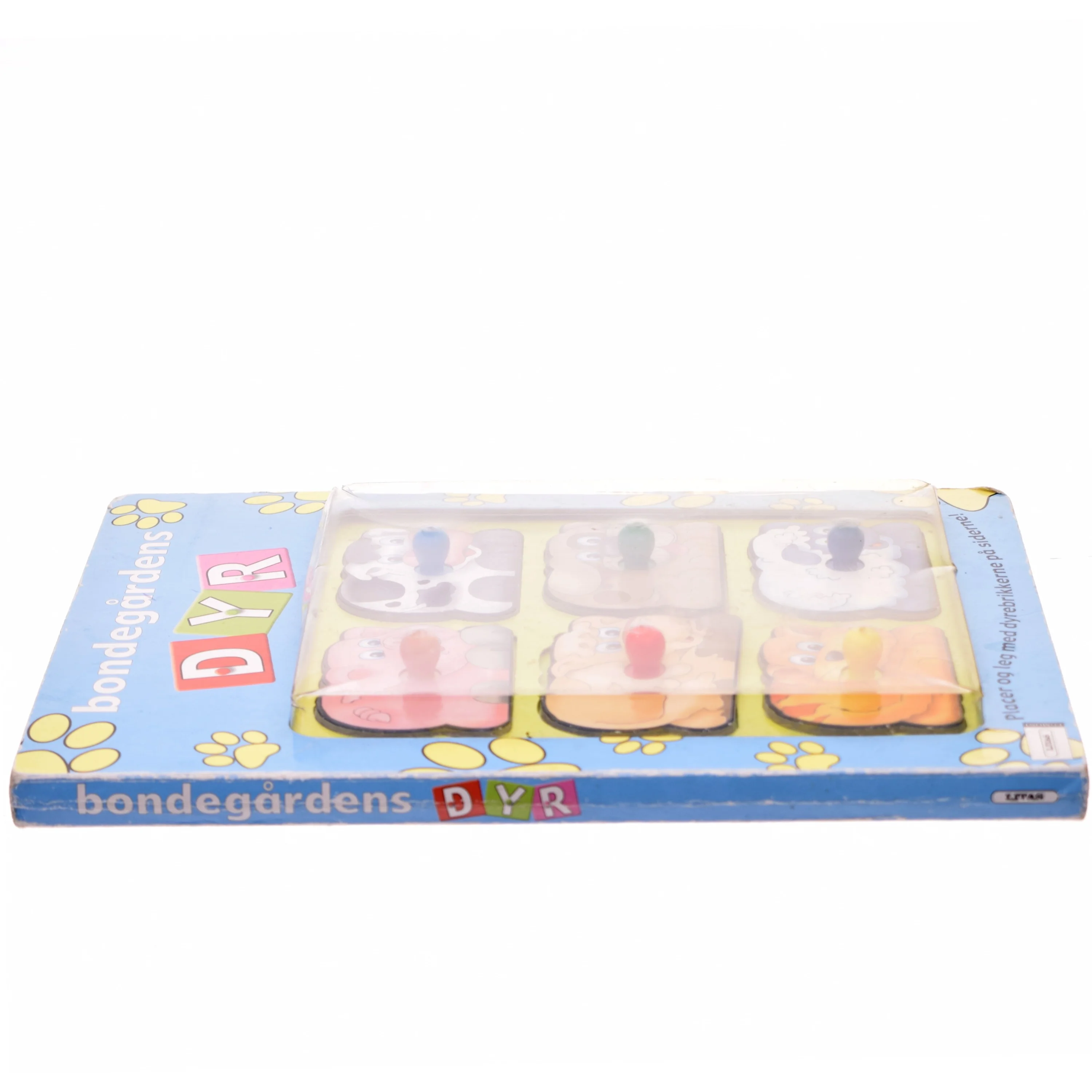 Bondegårdens dyr - interaktiv bog med puslespilsbrikker fra Litas