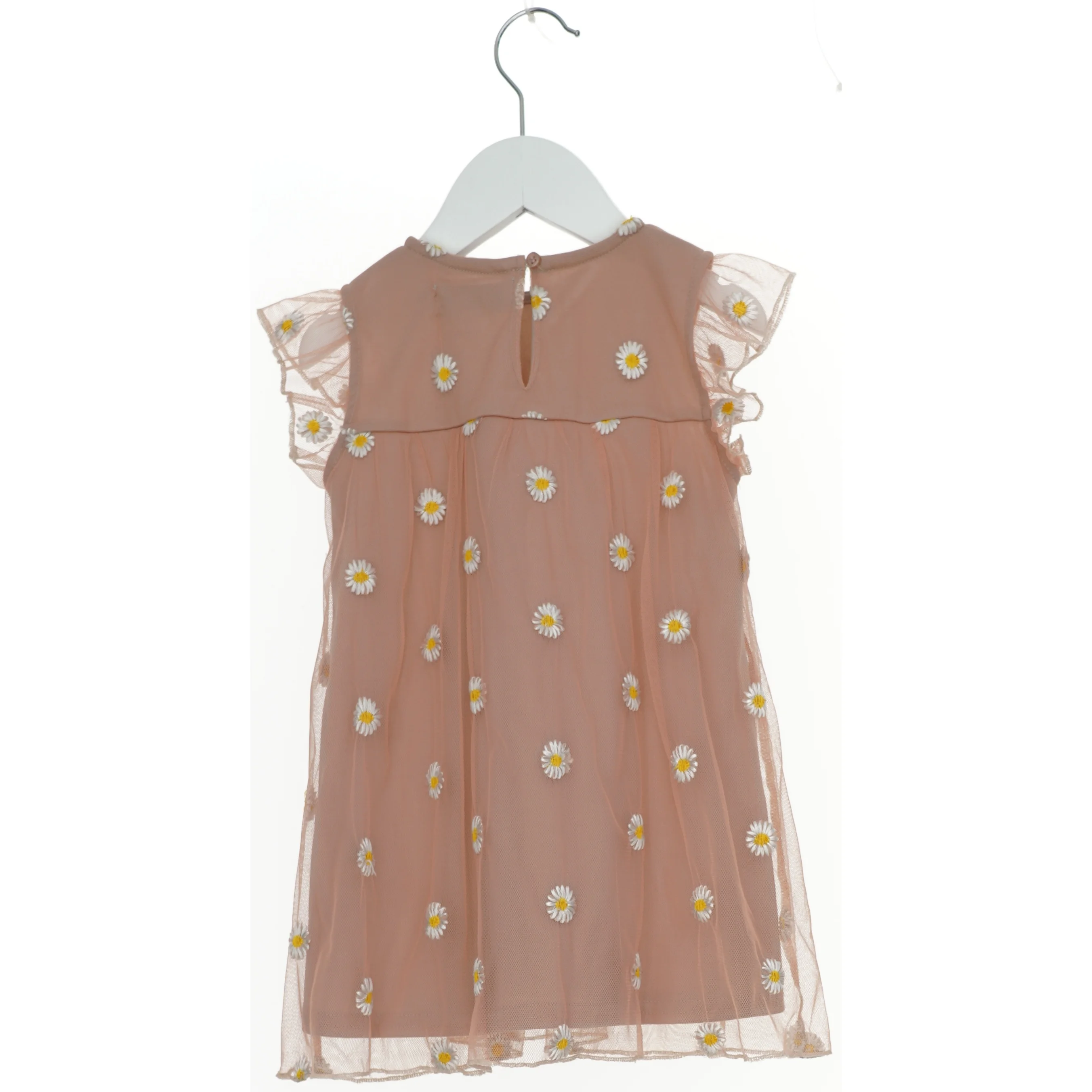 Kjole med tyl og blomster mønster (str. 86)