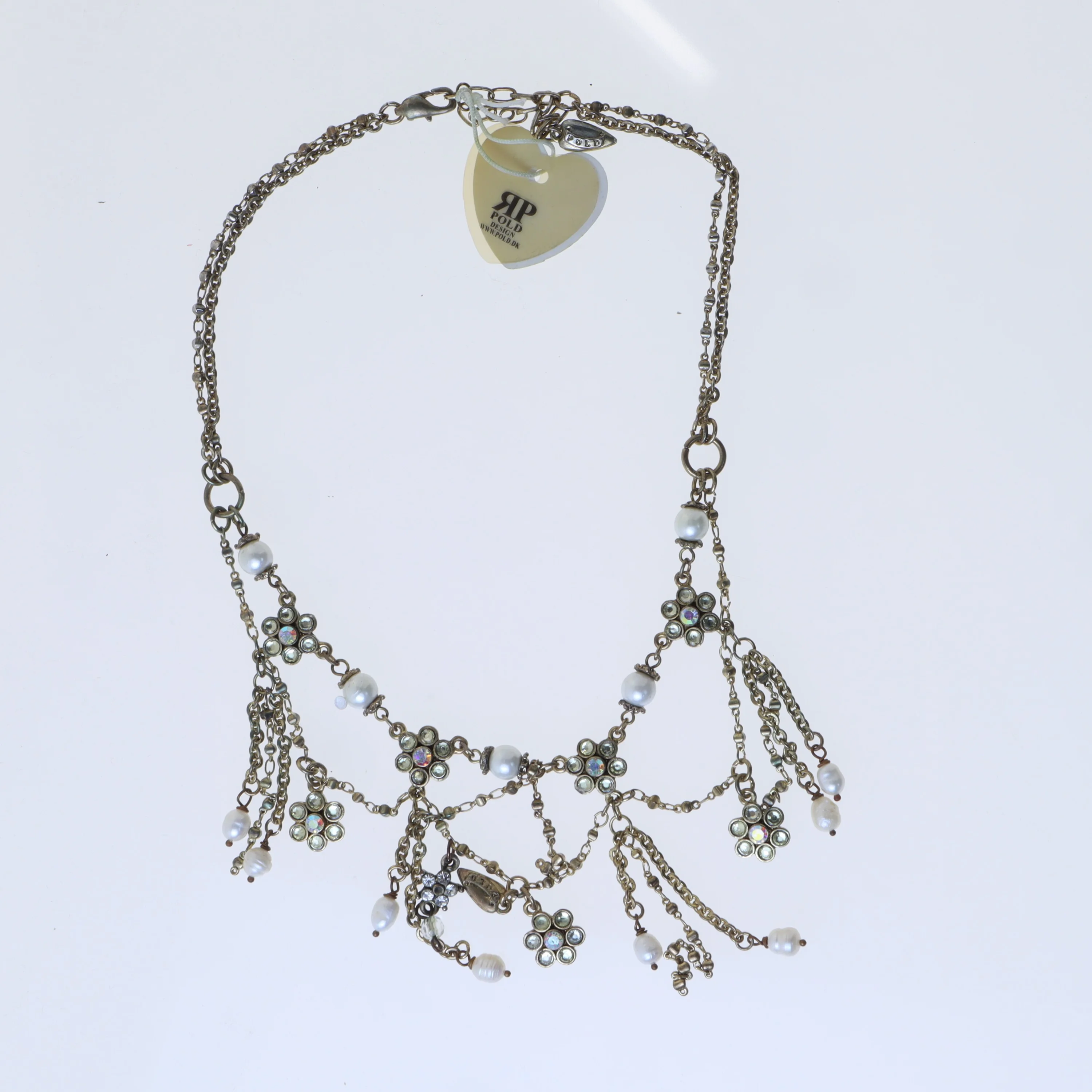 Perlek&aelig;de med vedh&aelig;ng fra Polo (str. 40 cm)