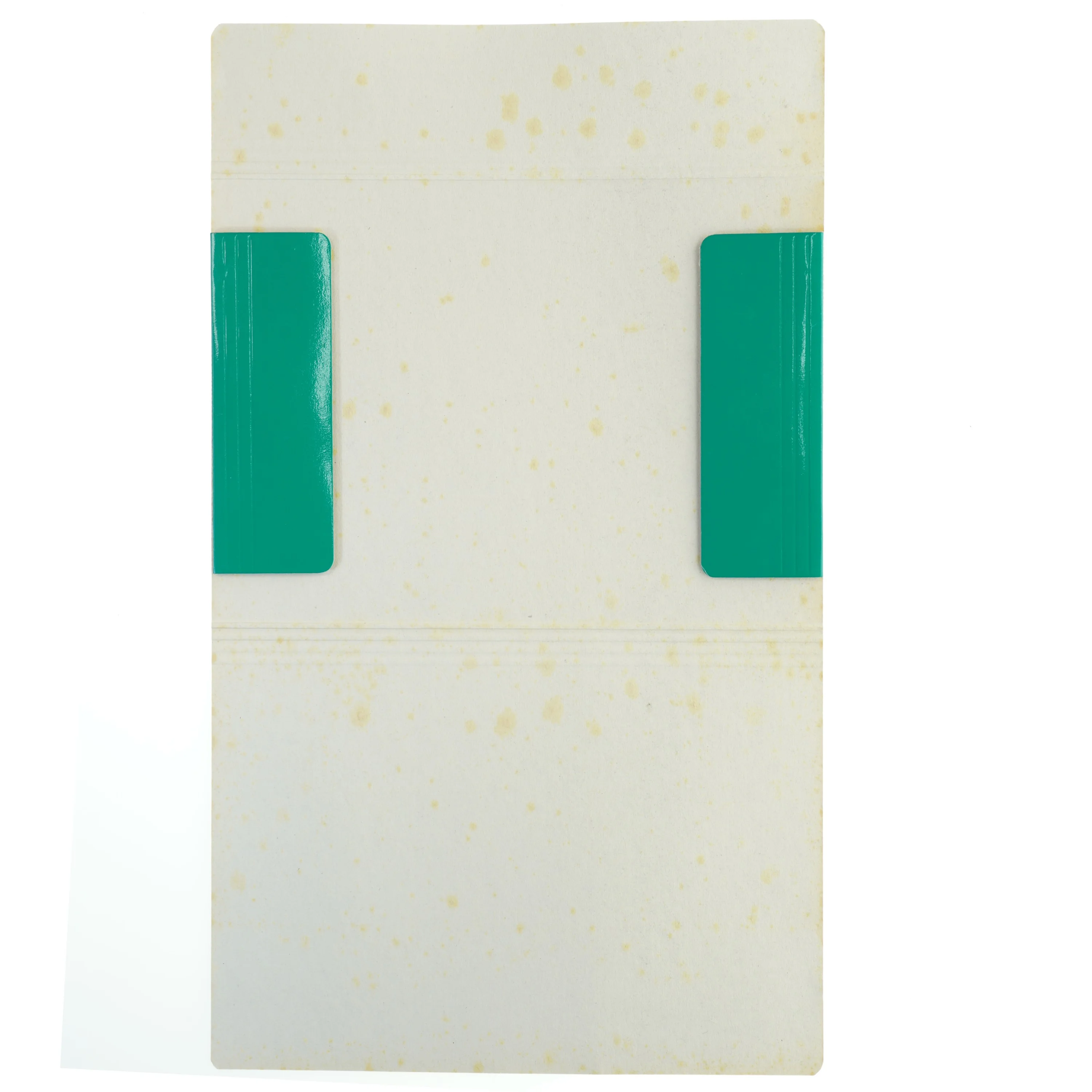 Syv grønne blanke A4 mapper med elastiklukning