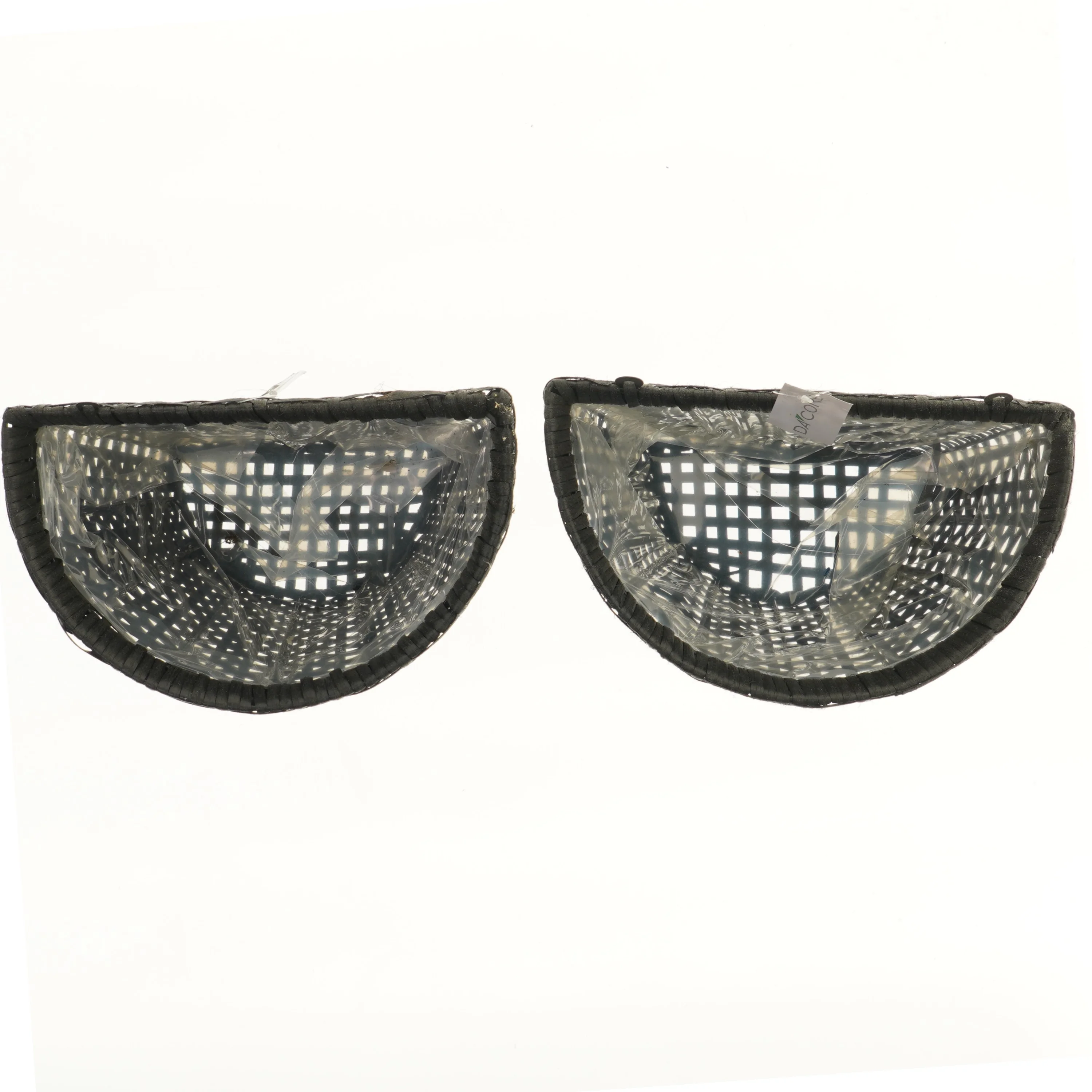 To vægkurve i sort flet - nye og ubrugtr