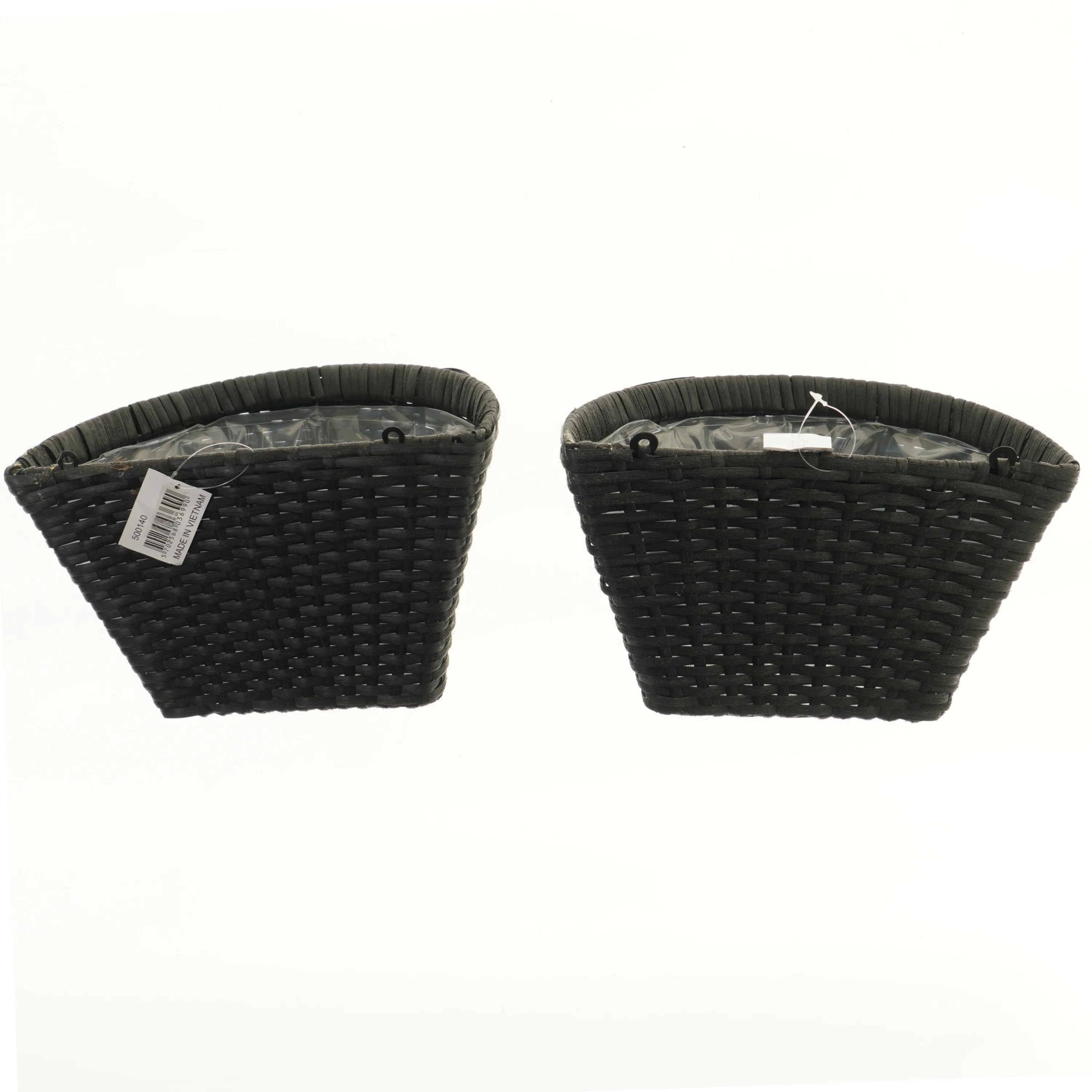 To vægkurve i sort flet - nye og ubrugtr