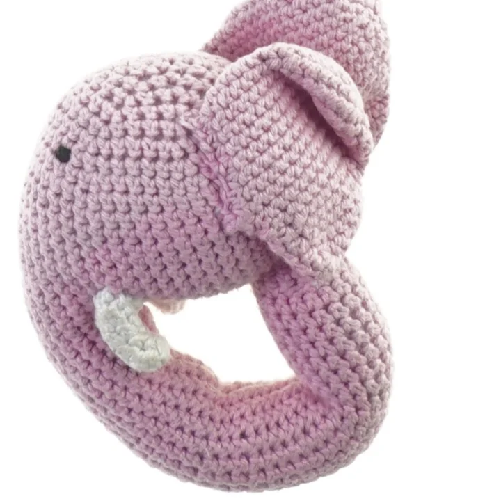 Elefant bamse, hæklet (str. 12 x 8 cm)
