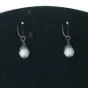 Blandede ørenringe 12 par med bl.a. perlemor, Cloisonné perler, sten og simil