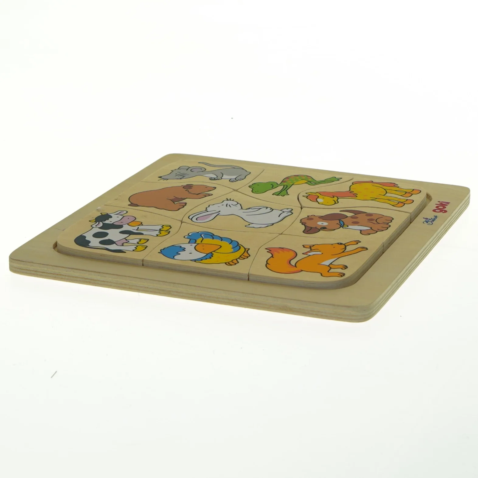 Træpuslespil fra Goki - hvad spiser dyrene?