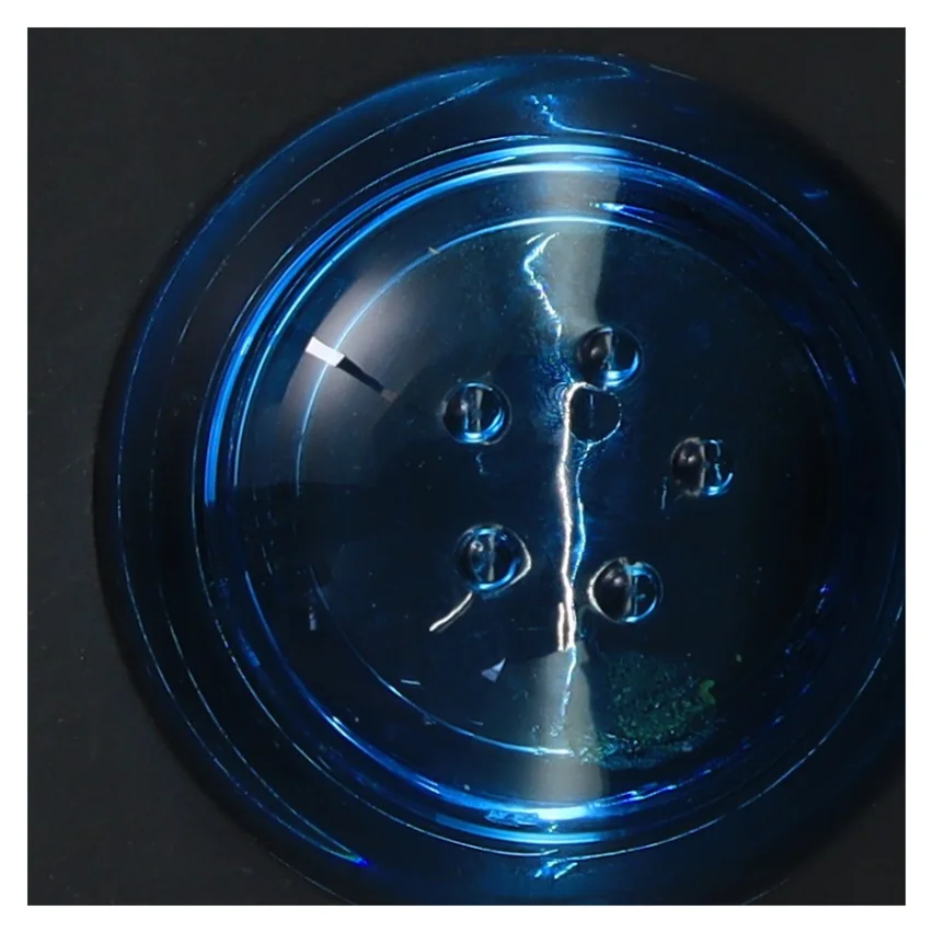 Lysestage i blåt glas Annaleena Hakatie (str. Ø 9x5 cm)