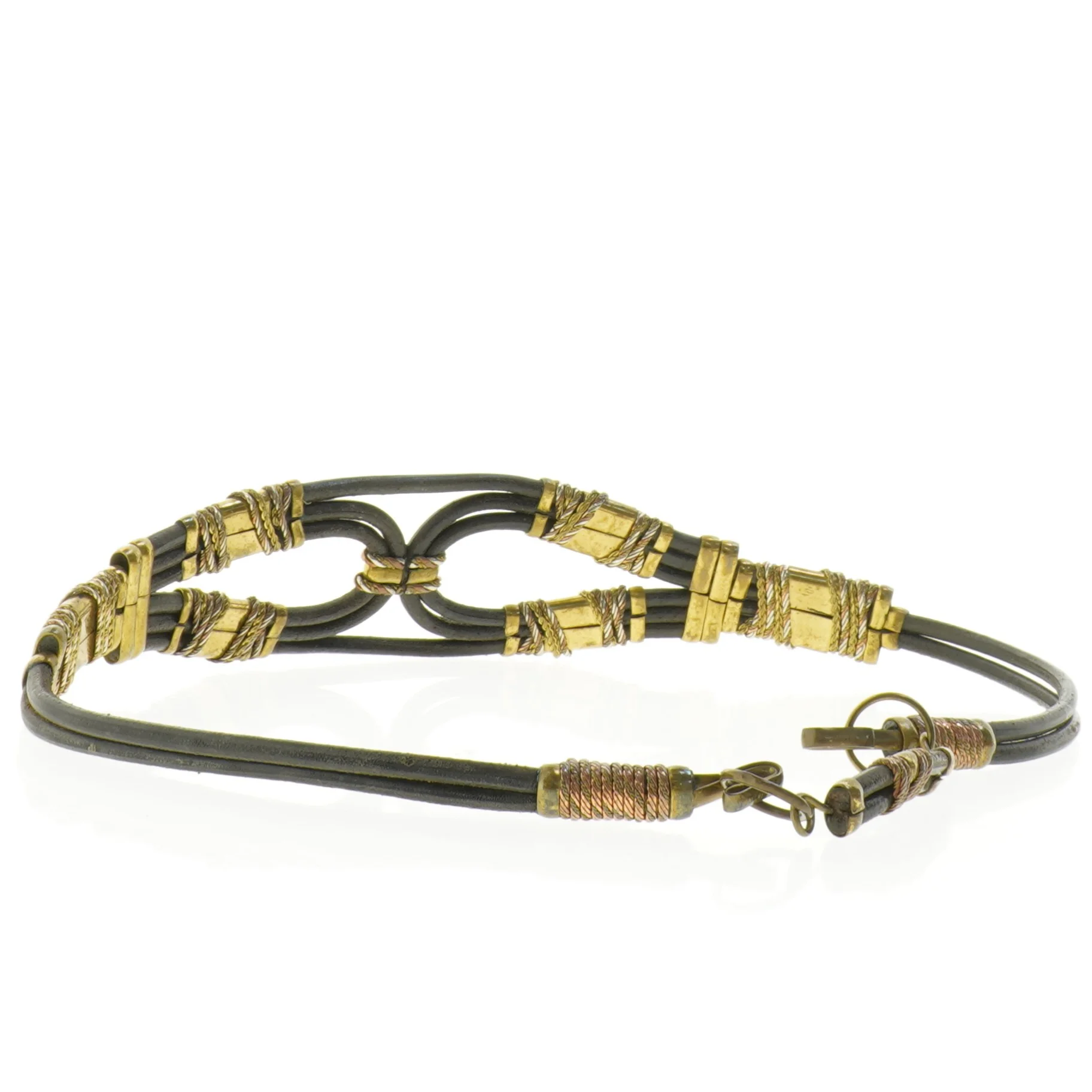 Læderbælte (str. 86 x 6 cm)