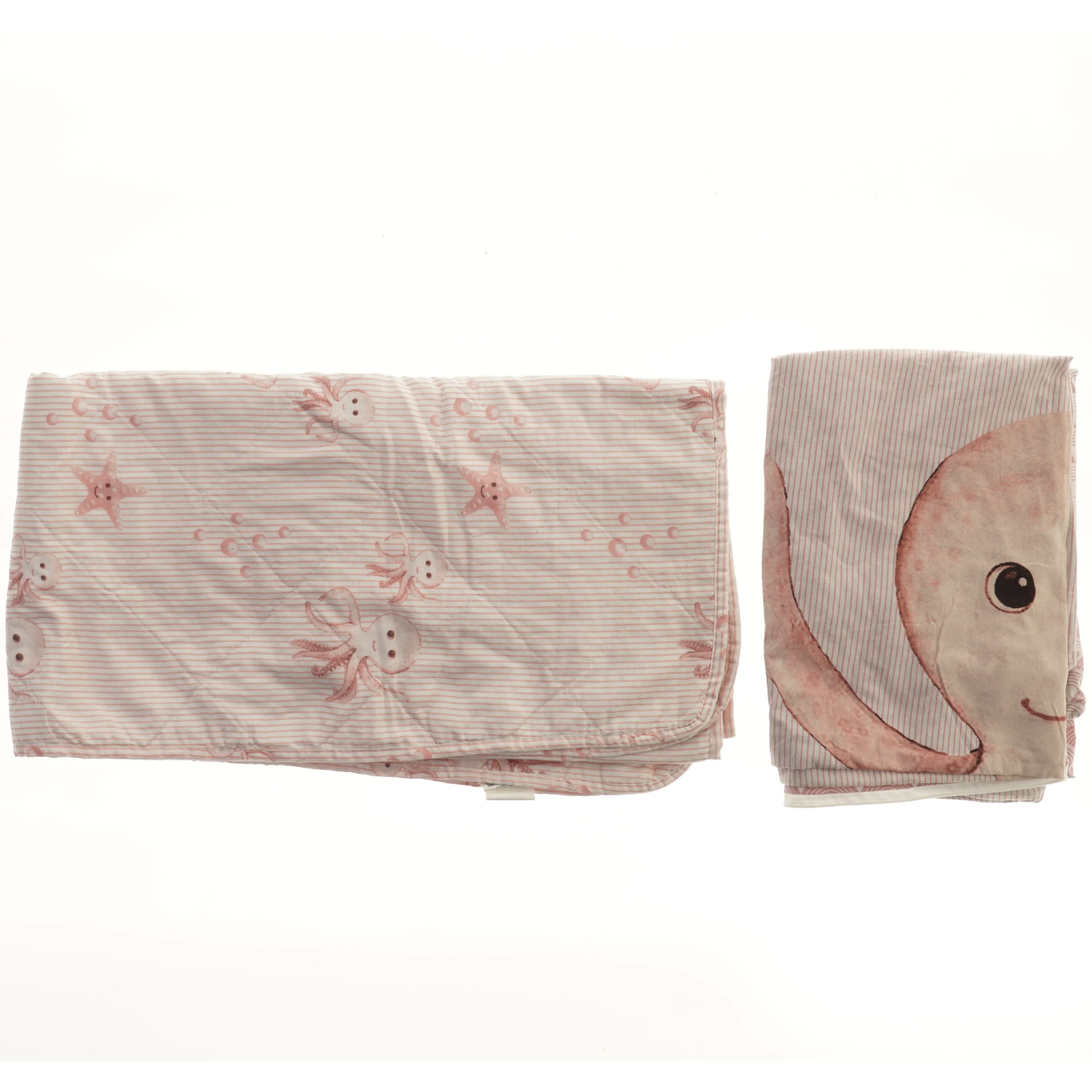  Dynebetræk og sengetæppe med blæksprutte motiv til børneværelset