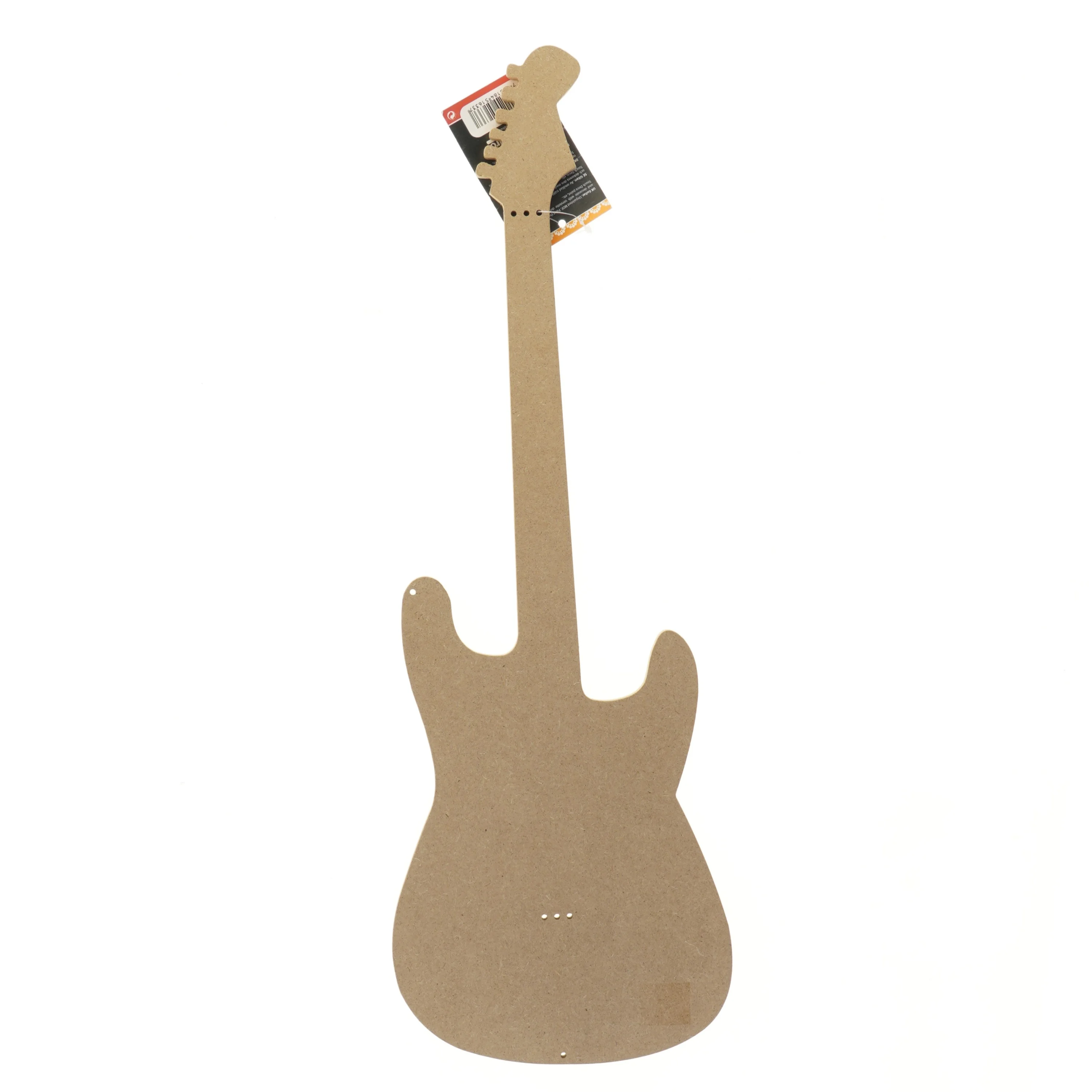 Guitarformet dekoration i MDF fra Panduro (str. 60 cm)