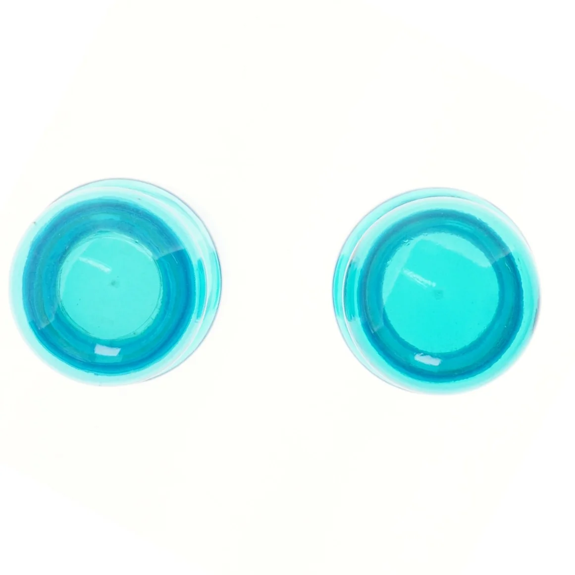 To rurkise apotekerglas med låg)