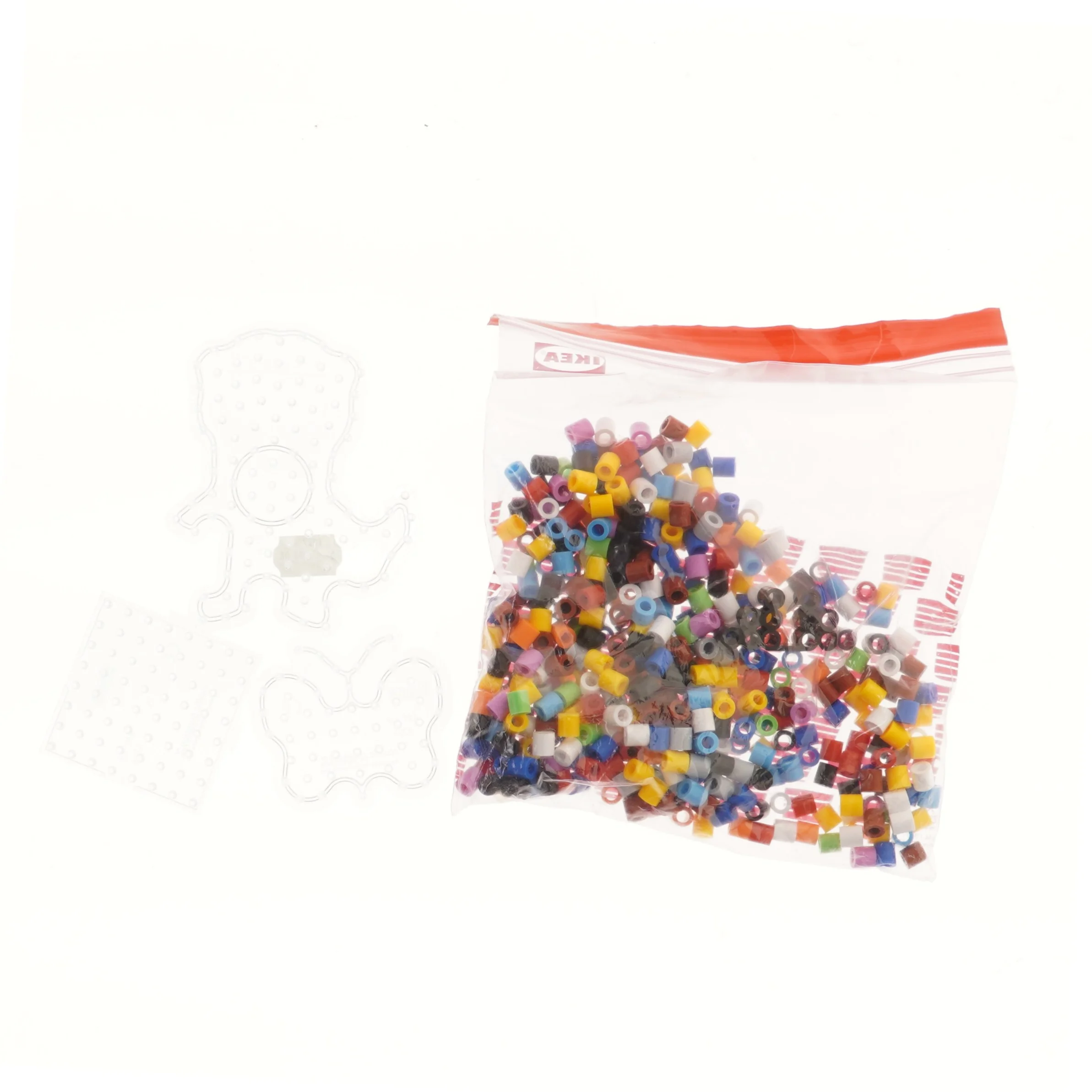 Tre Maxi perleplader og pose med Maxi-perler