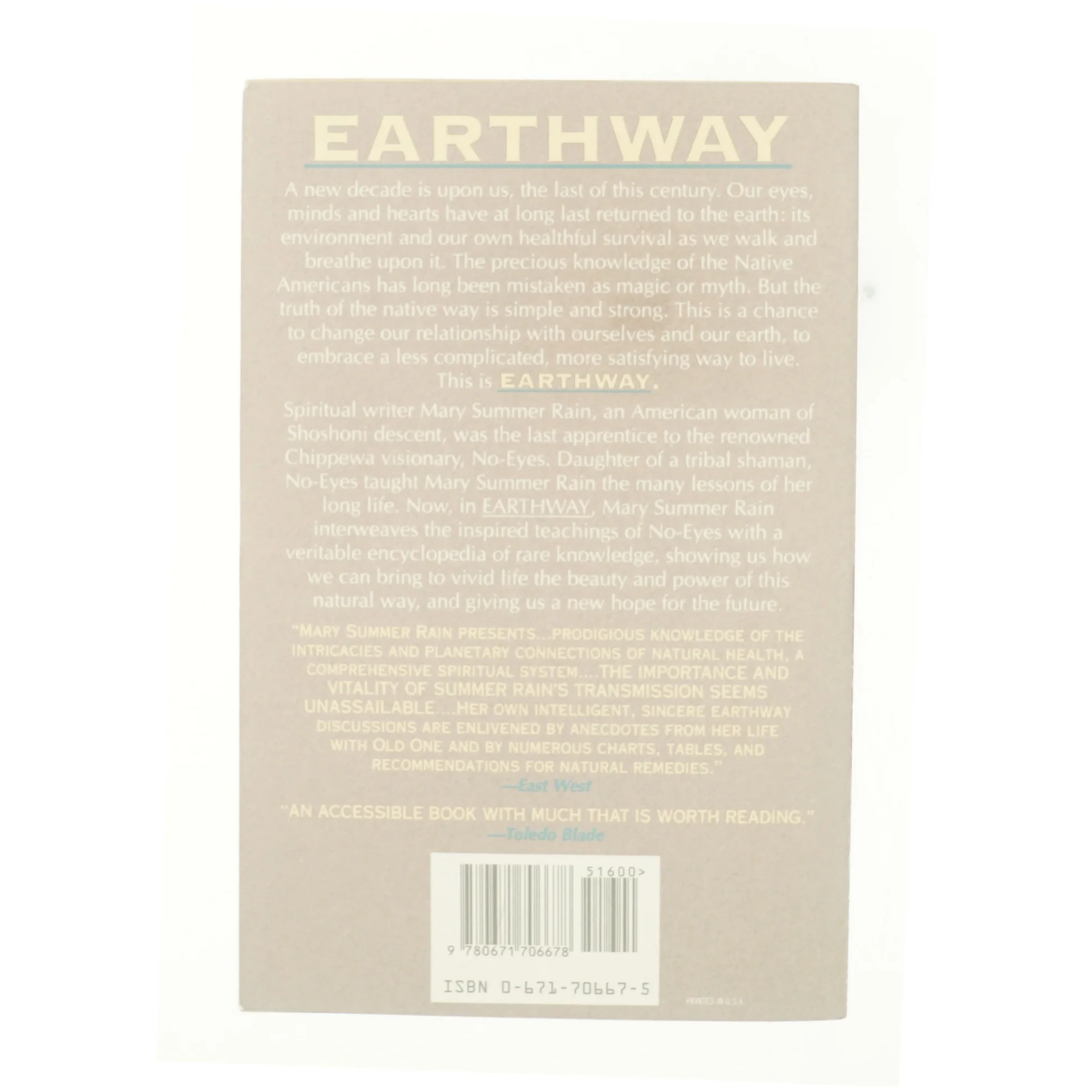 Earthway af Mary Summer Rain (Bog)
