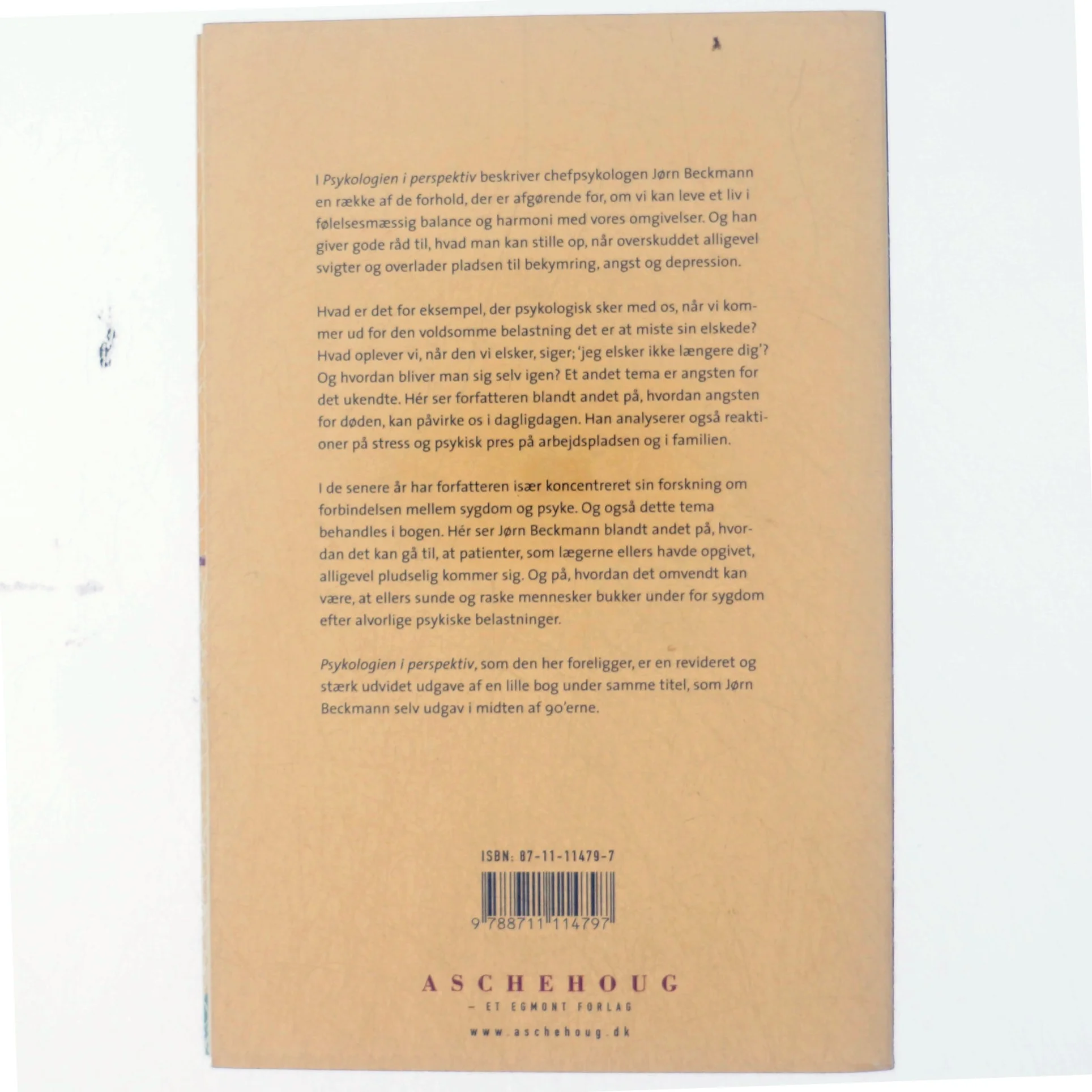 Psykologien i perspektiv af Jørn Halberg Beckmann (Bog)