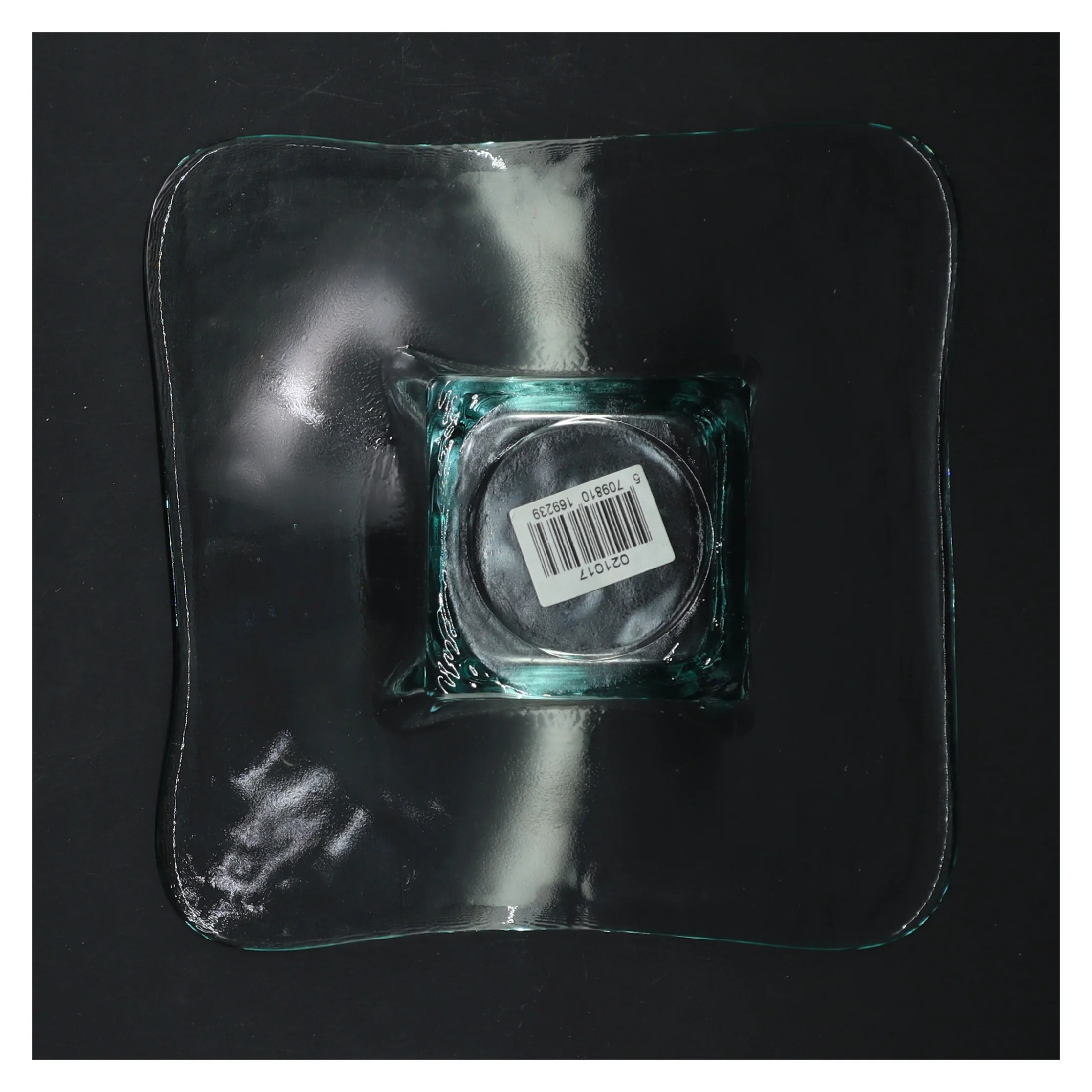 Glas skål, kvadratisk (str. Ø 19 cm)