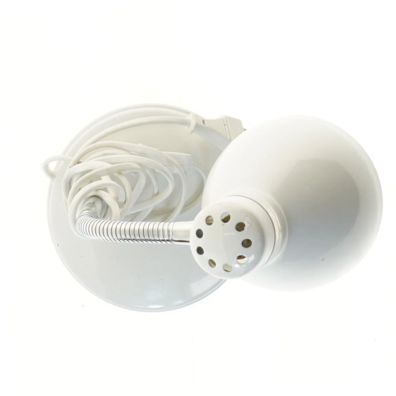 Hvid bordlampe (str. 34,5 cm)