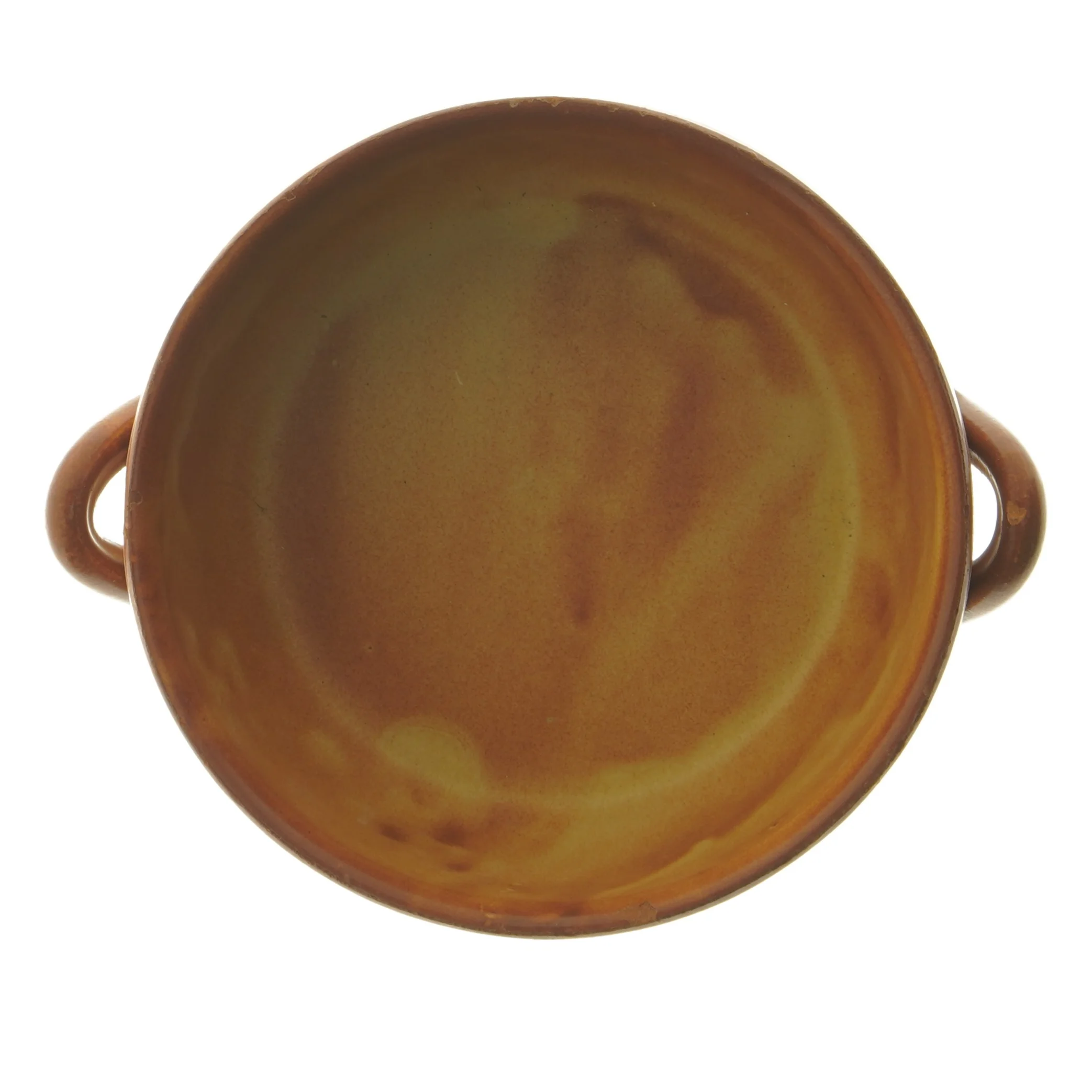 Keramisk skål med håndtag (str. Ø 18,5 cm)