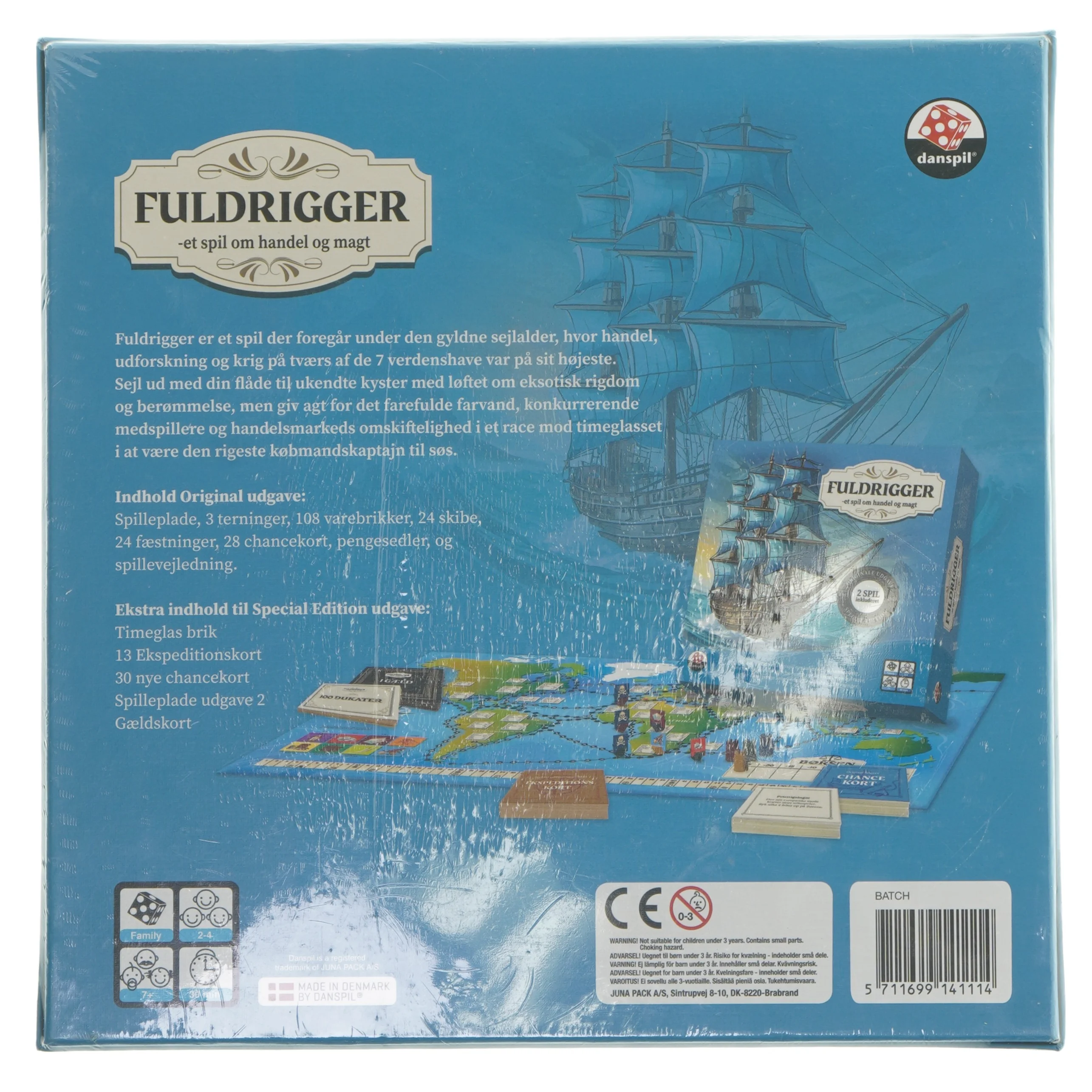 Brætspil Fuldrigger (str. 27x8x27 cm)