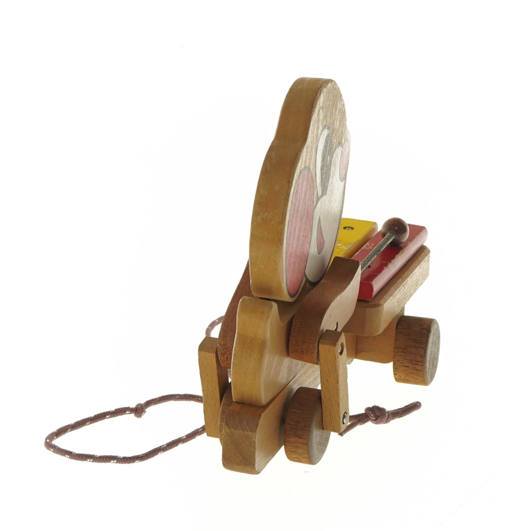 Trælegetøj med xylofon og trækdyr design fra Bright Starts (str. 17x10x22 cm)