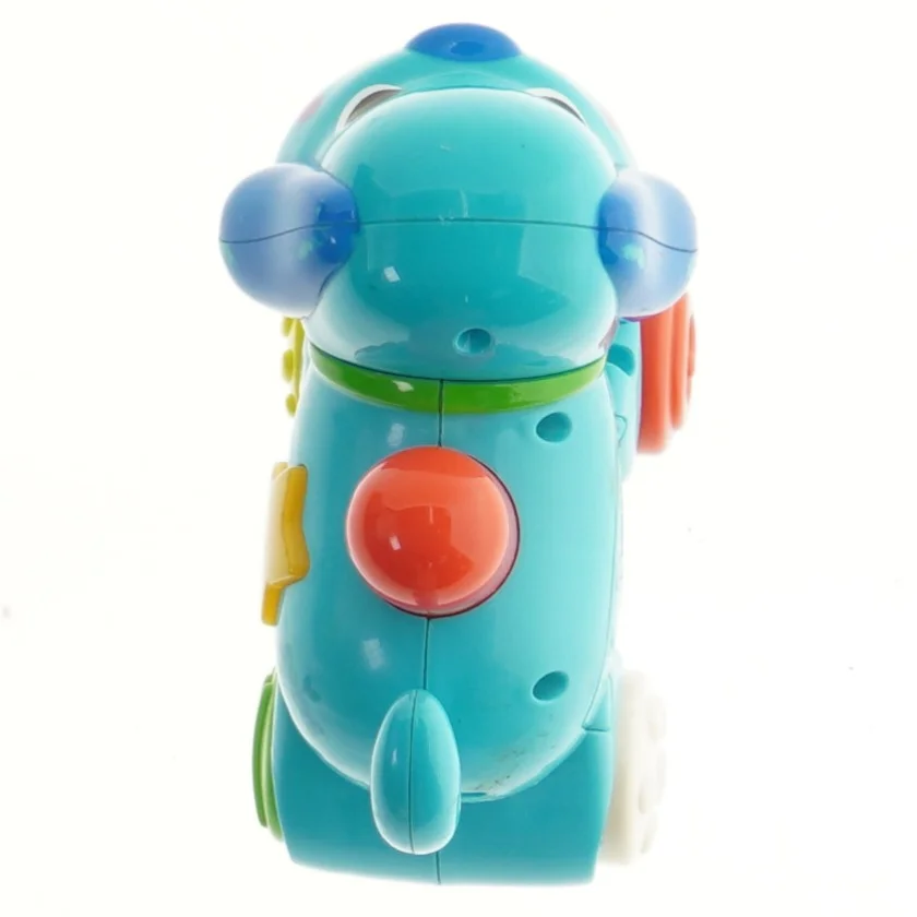 Legetøjs hund på hjul (str. 12x8x16 cm)