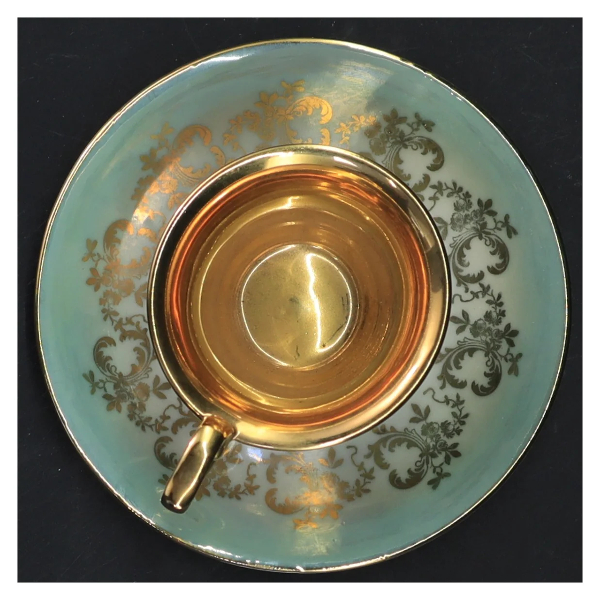 Porcelæns kaffekop med underkop (str. Ø 12&5,5x9 cm)