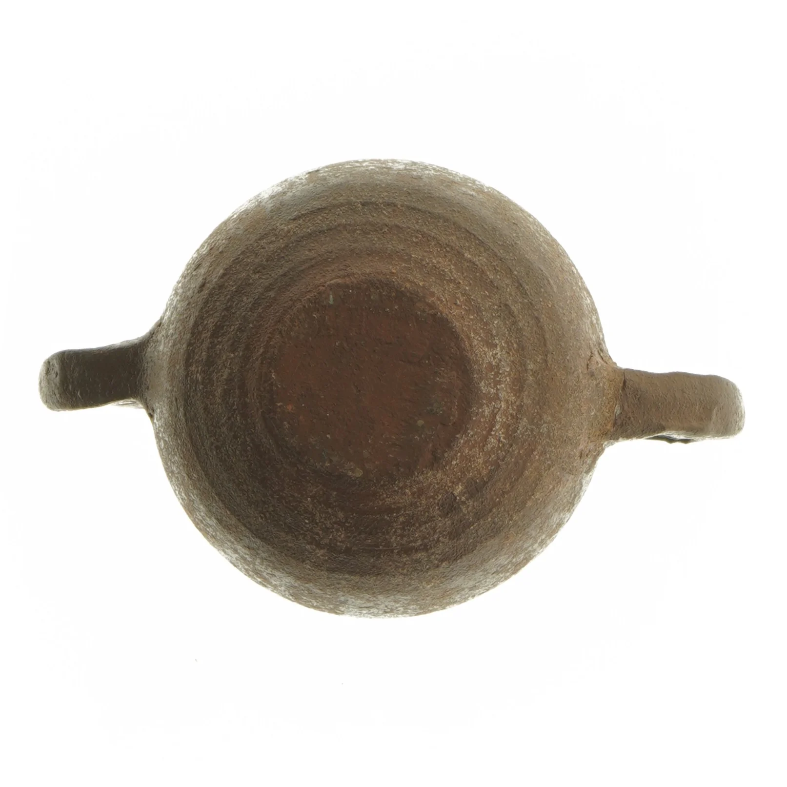 Lille keramik vase med håndtag (str. 9 cm)