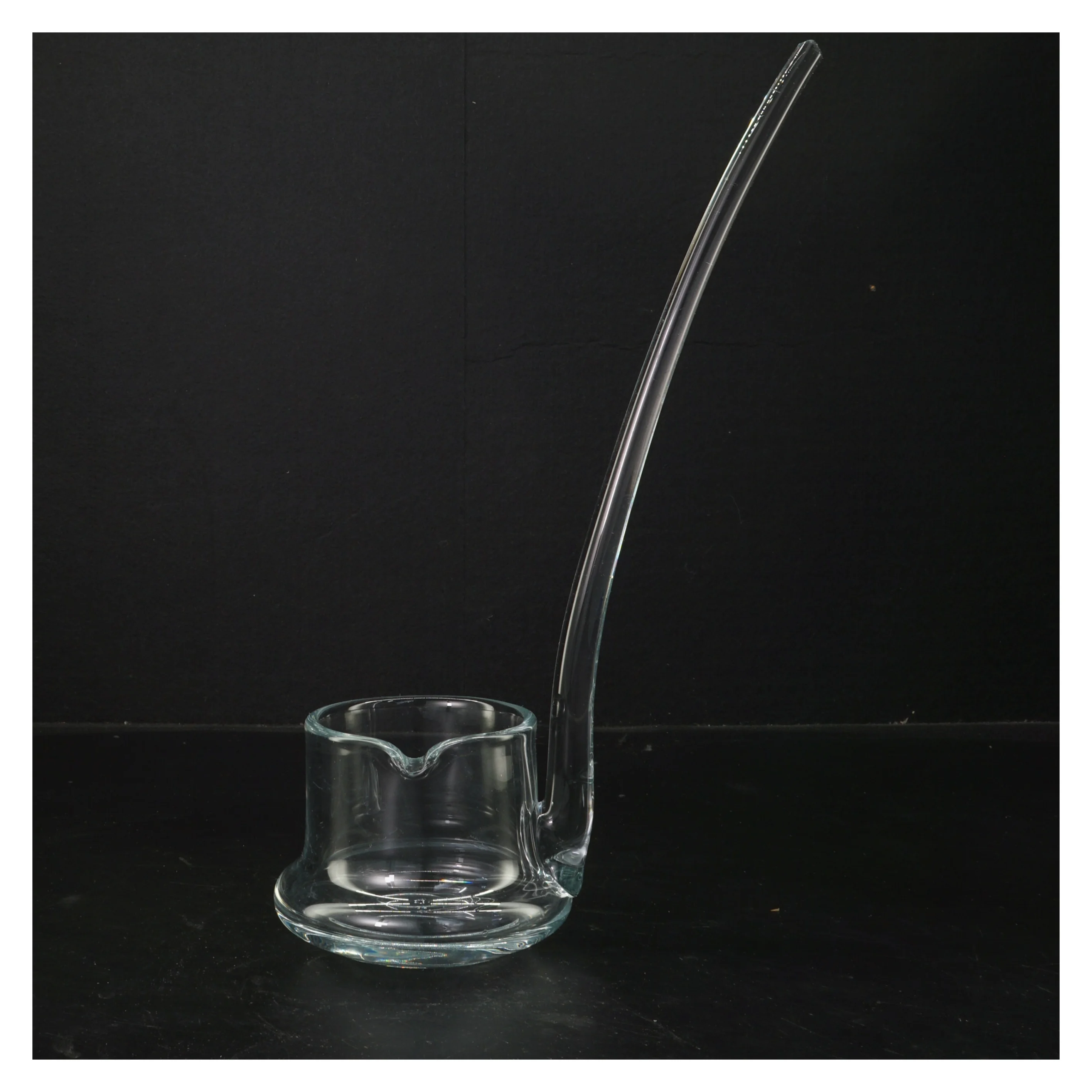 Glas punchbowle med ske (str. 28x26 cm)