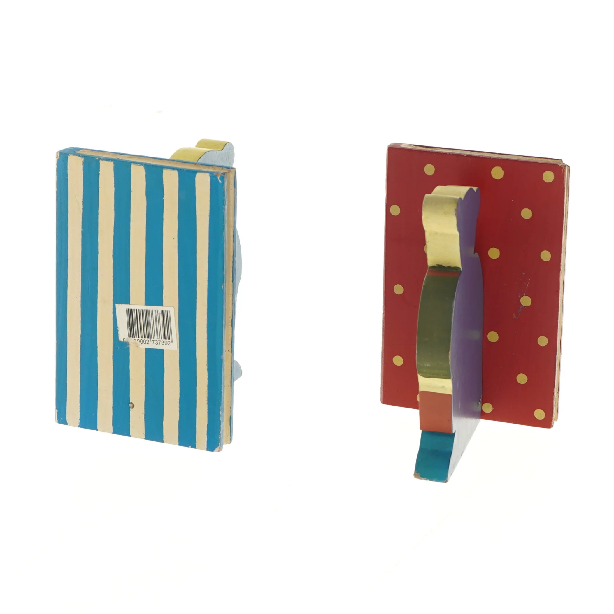 Træ bogstøtter med bjørnedesign (str. 15,5x10x12 cm)