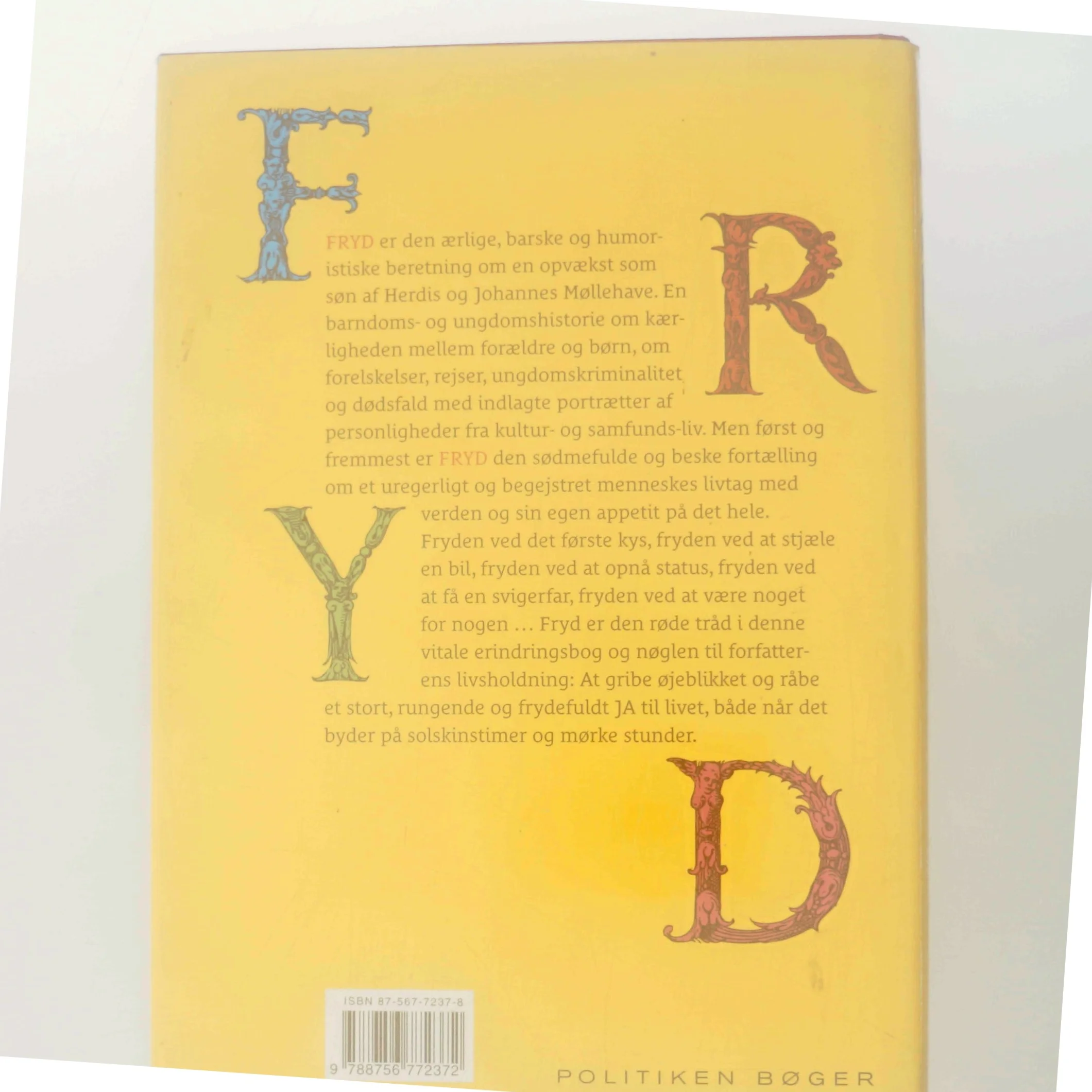 Fryd : frydefulde erindringer fra 40 år af Tomas Møllehave (Bog)