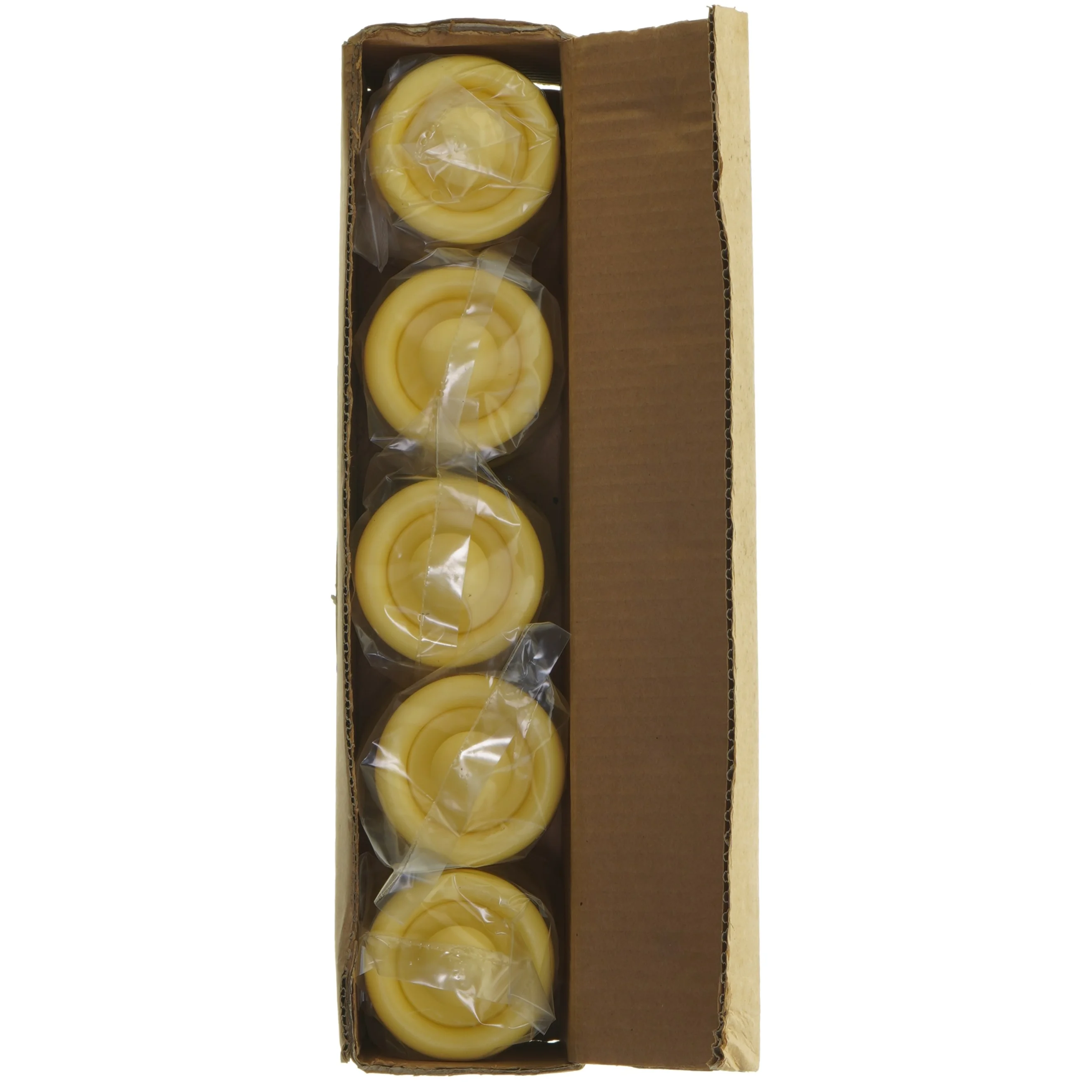 Gule krydderikværne, 5 styk (str. 9 cm. 5 styk)