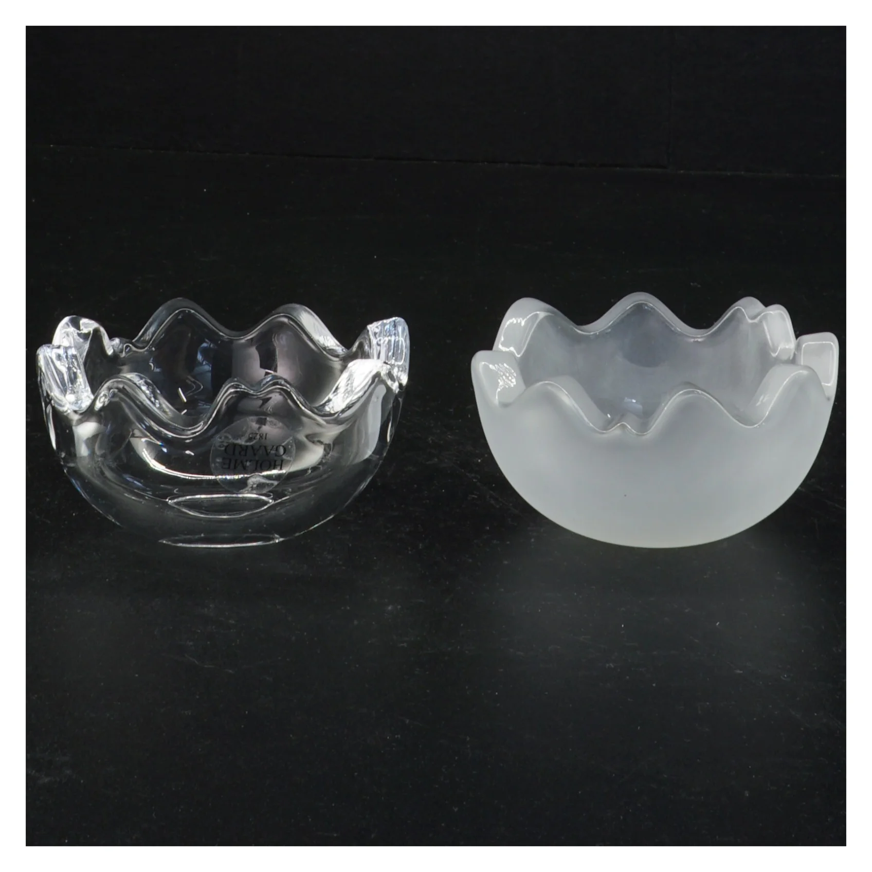 Glas bonbonniere fra Holmegaard (str. Ø 8 cm)