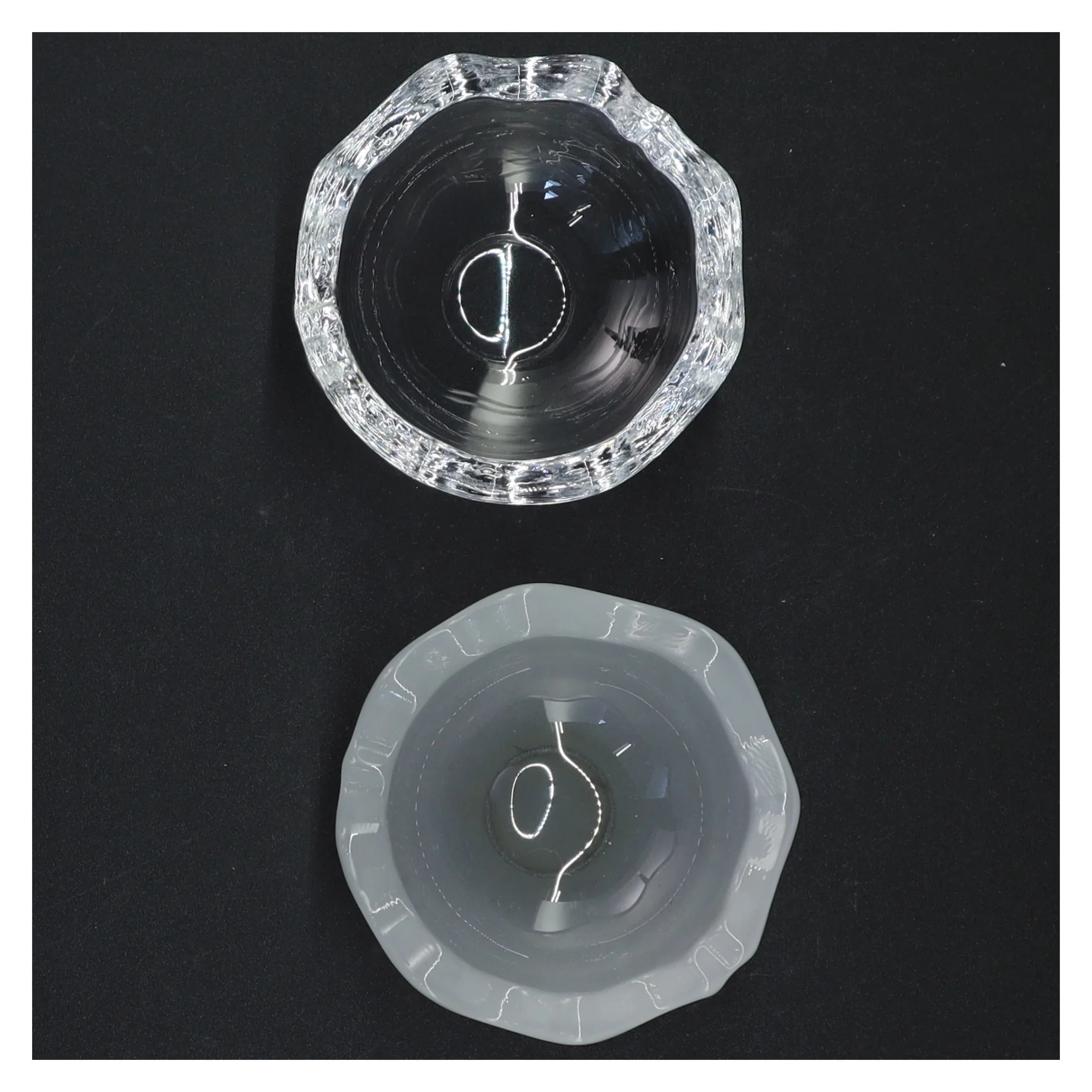 Glas bonbonniere fra Holmegaard (str. Ø 8 cm)