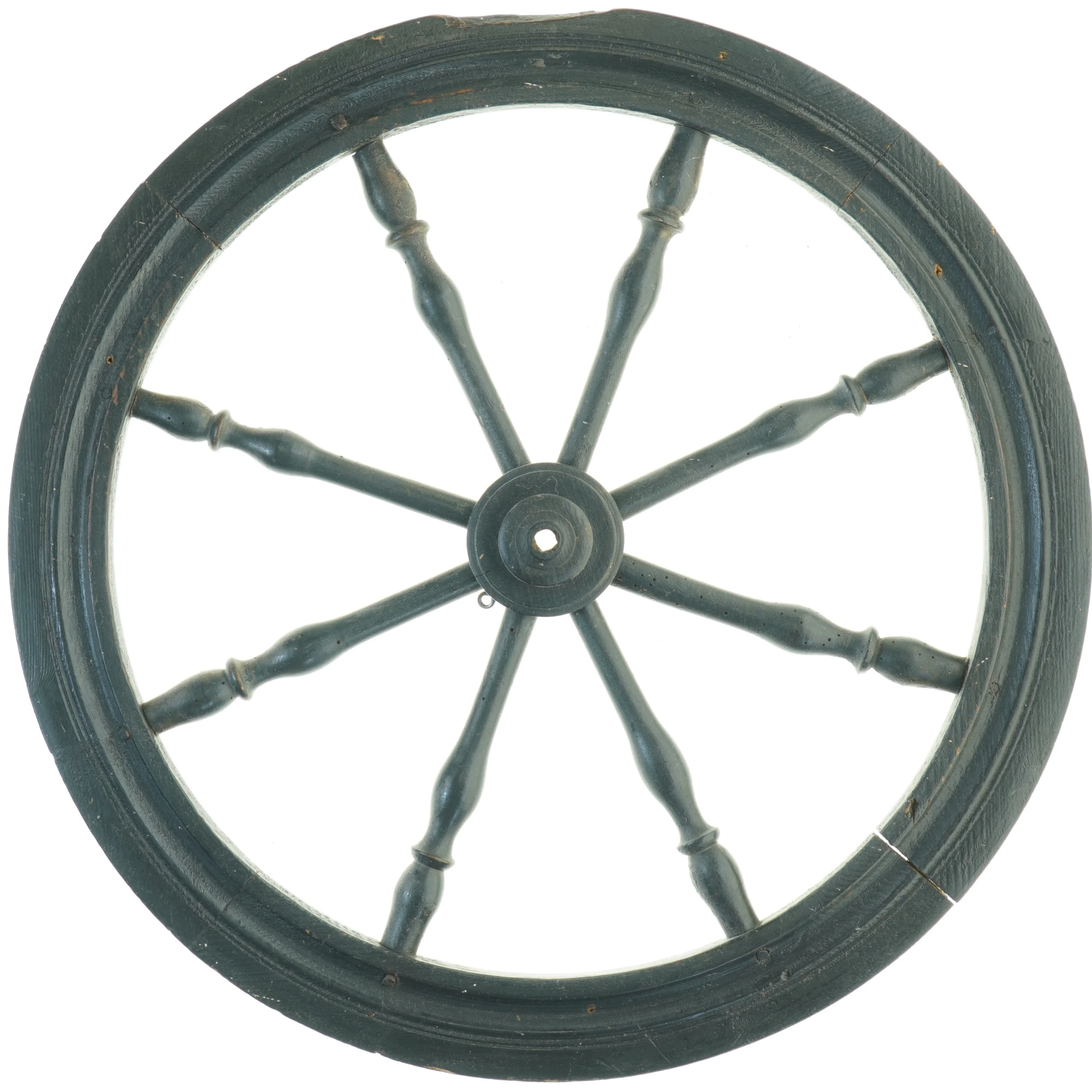 Træhjul til dekoration (diameter ca. 47 cm x 3 cm)