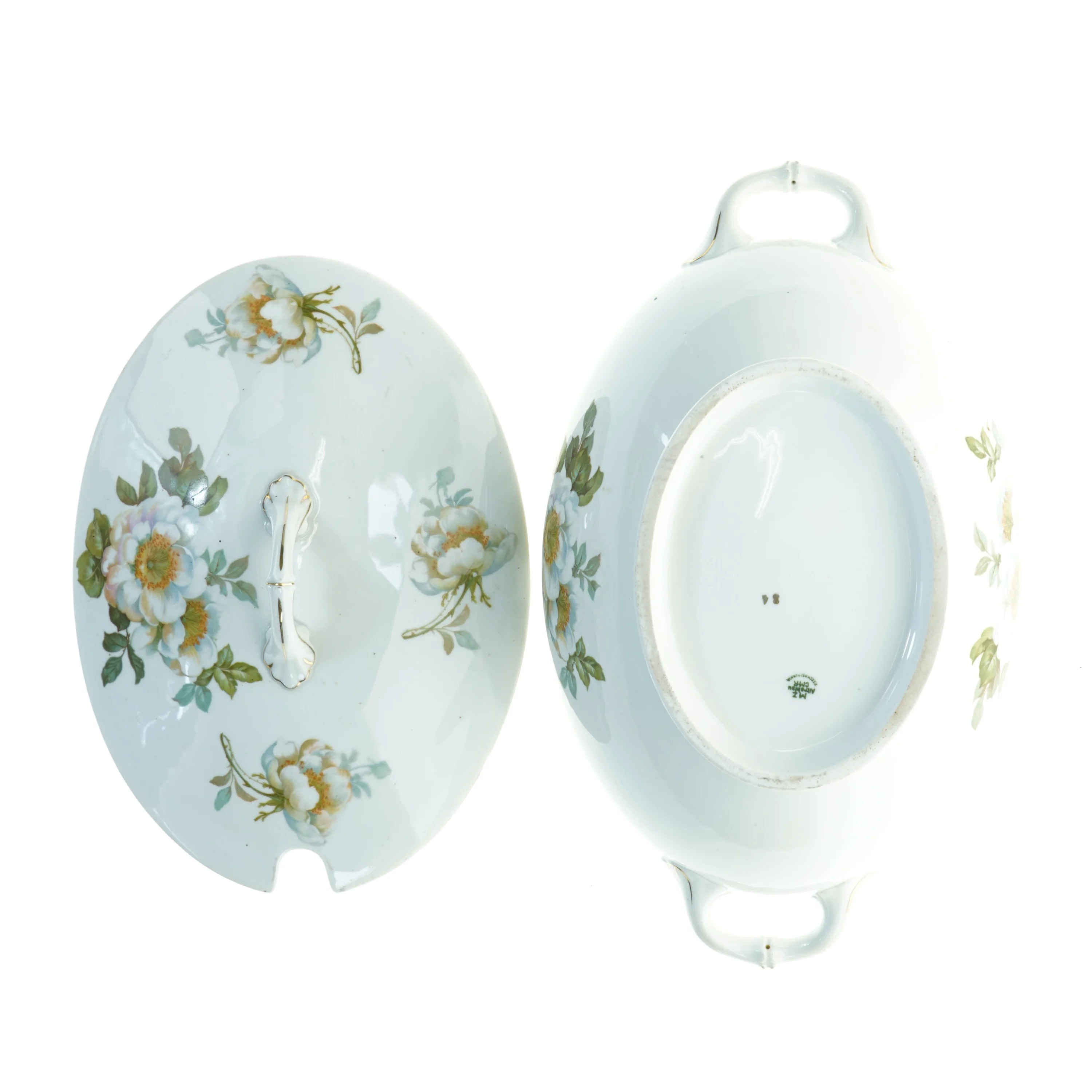 Porcelænsterrine fra Mz Altrehlau (str. 38 x 22 cm)