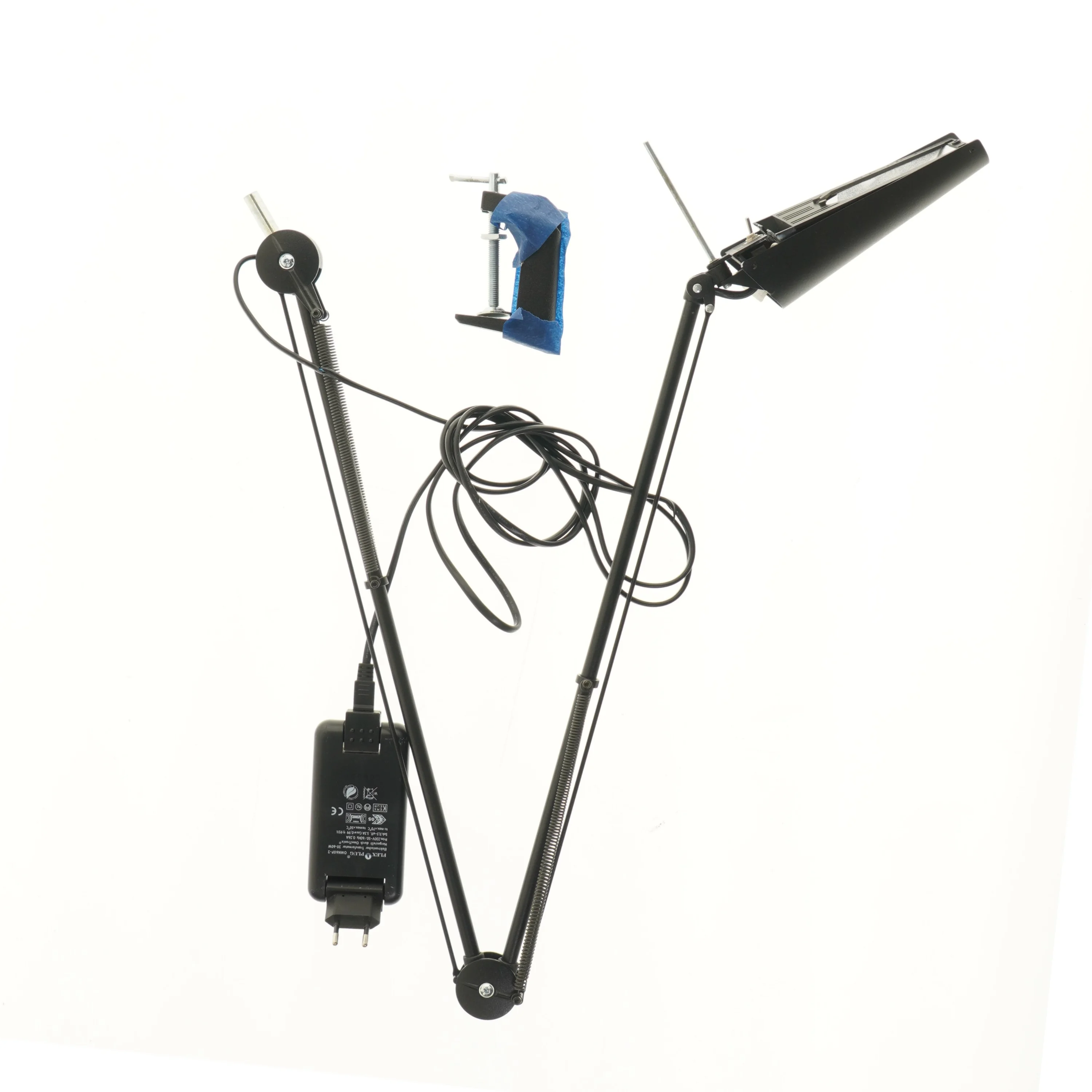 Arkitektlampe med bordklemme fra Flex Plug (str. 100 cm)