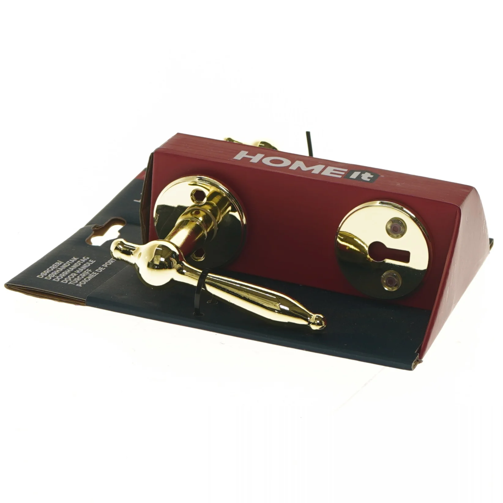 Dørhåndtag, guld fra HOMEit (str. 7x11 cm)