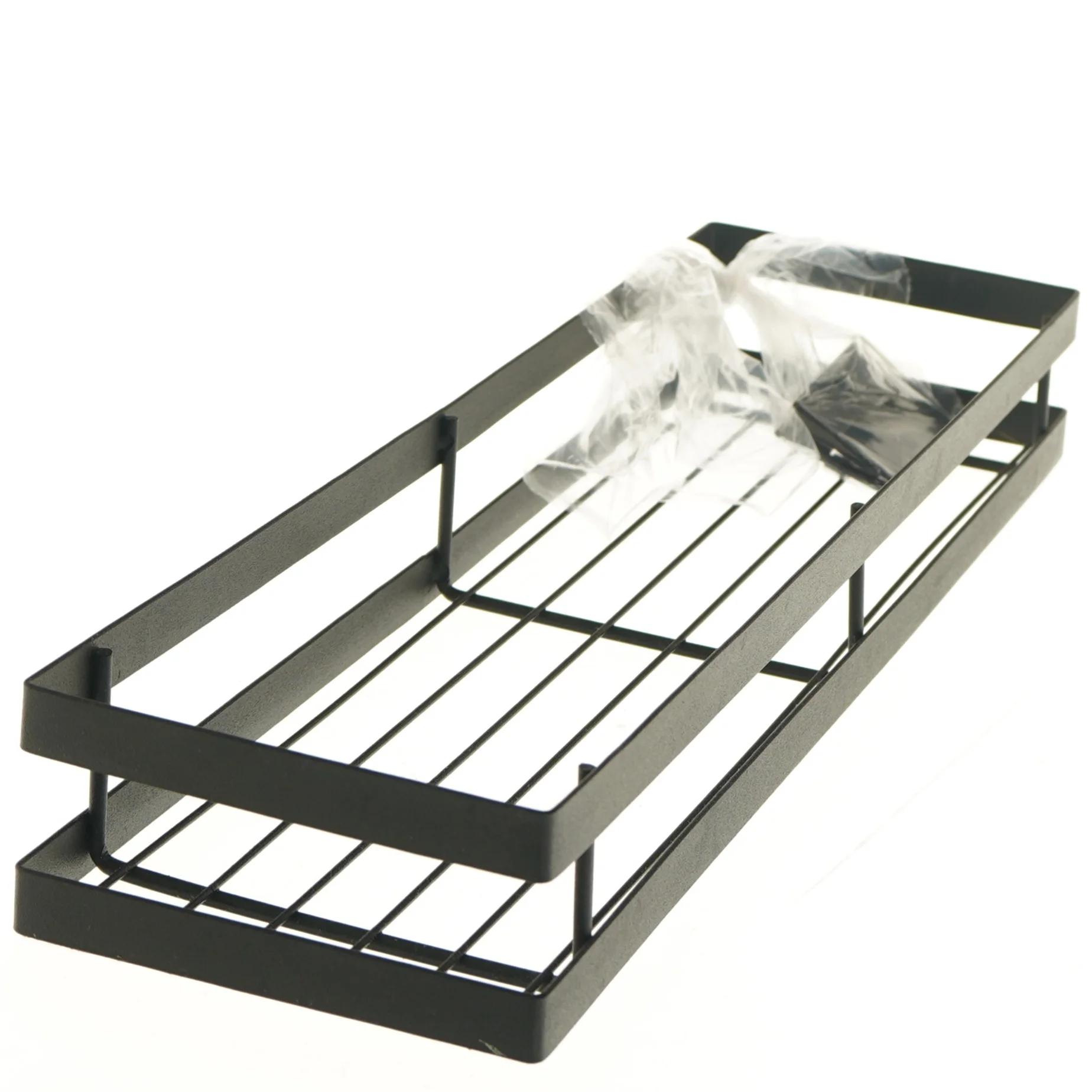 Metalhylde med monteringsbeslag (str. 40x12x6 cm)