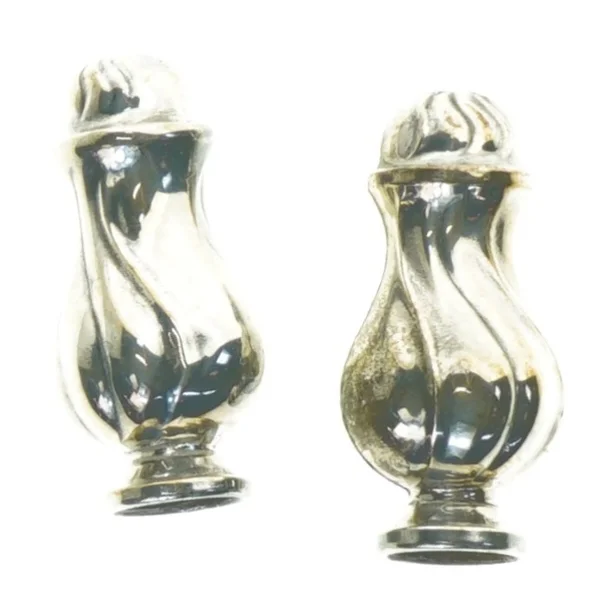 salt og peber sæt i pletsølv (str. 7 x 3 cm)